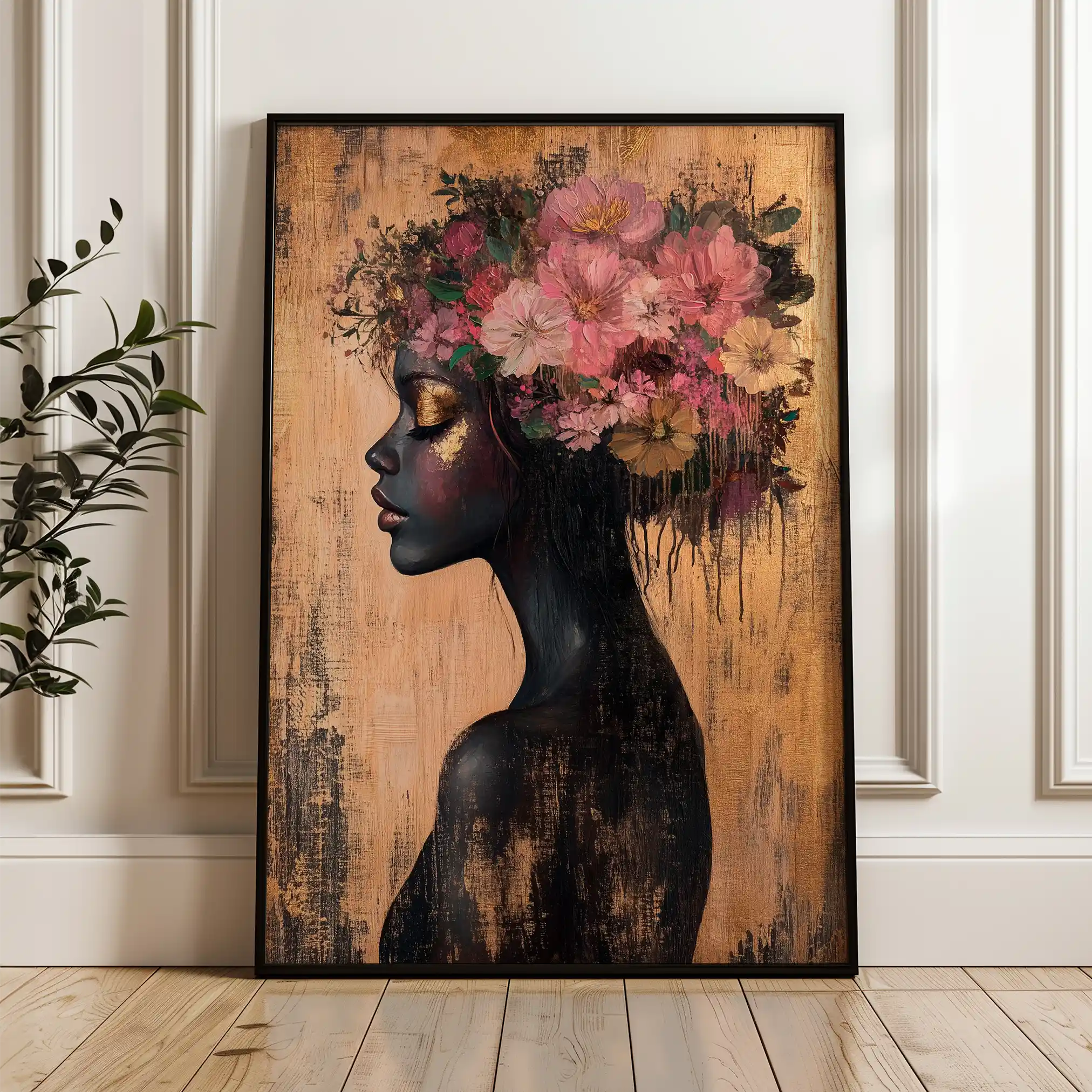 Portrait 169 Canvas Art 90 x 60 cm / Stretched on hidden frame