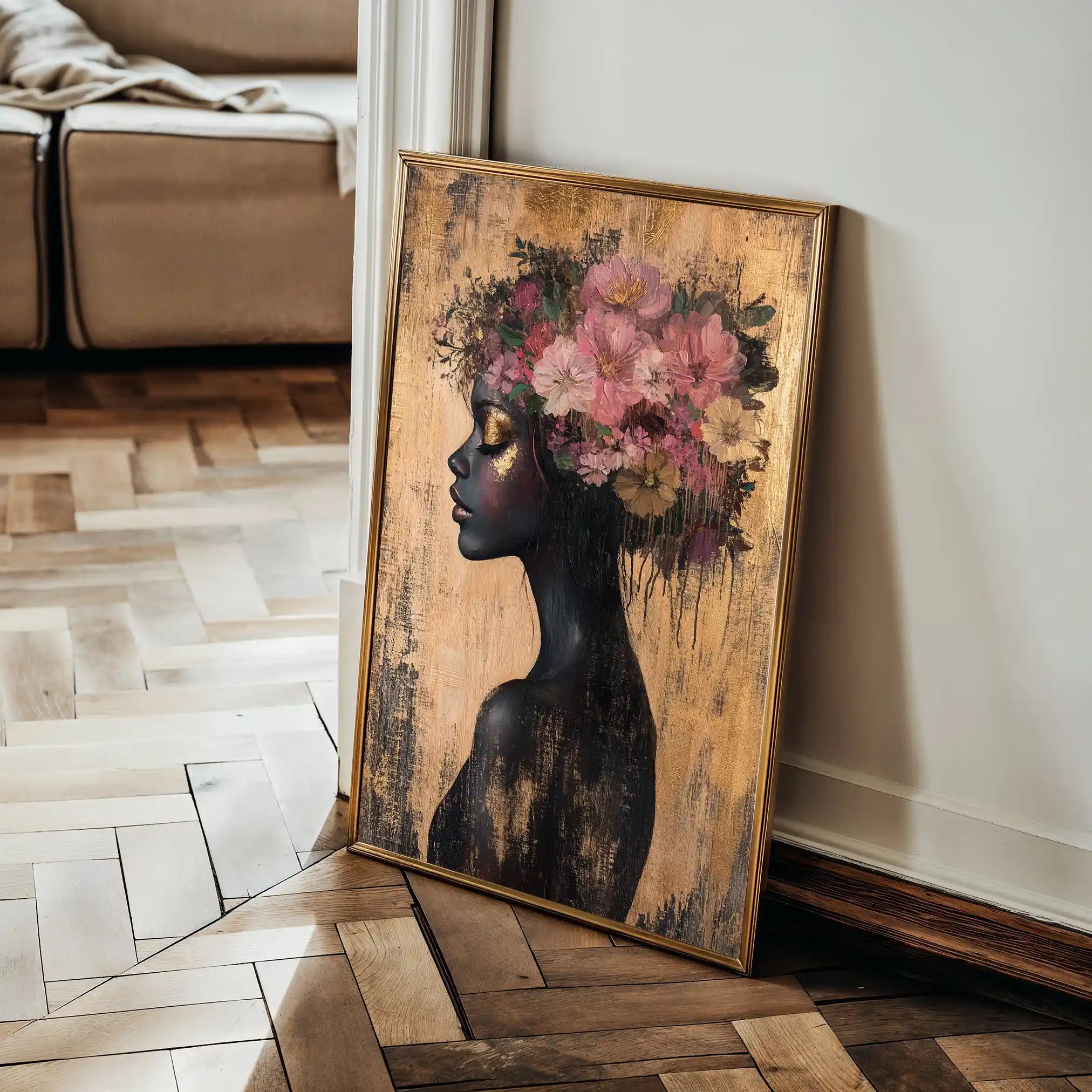 Portrait 169 Canvas Art 90 x 60 cm / Stretched on hidden frame