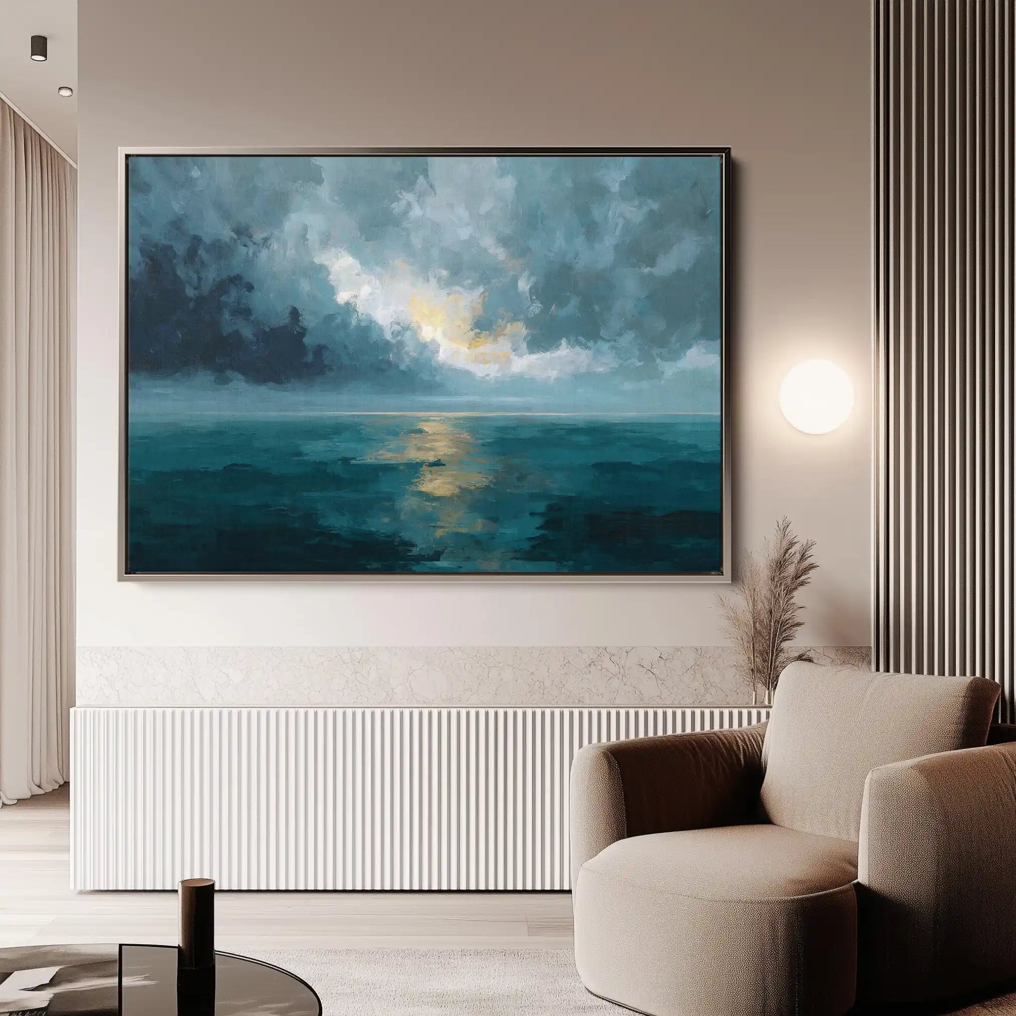 Abstract 1696 Canvas Art 60 x 40 cm / Stretched on hidden frame