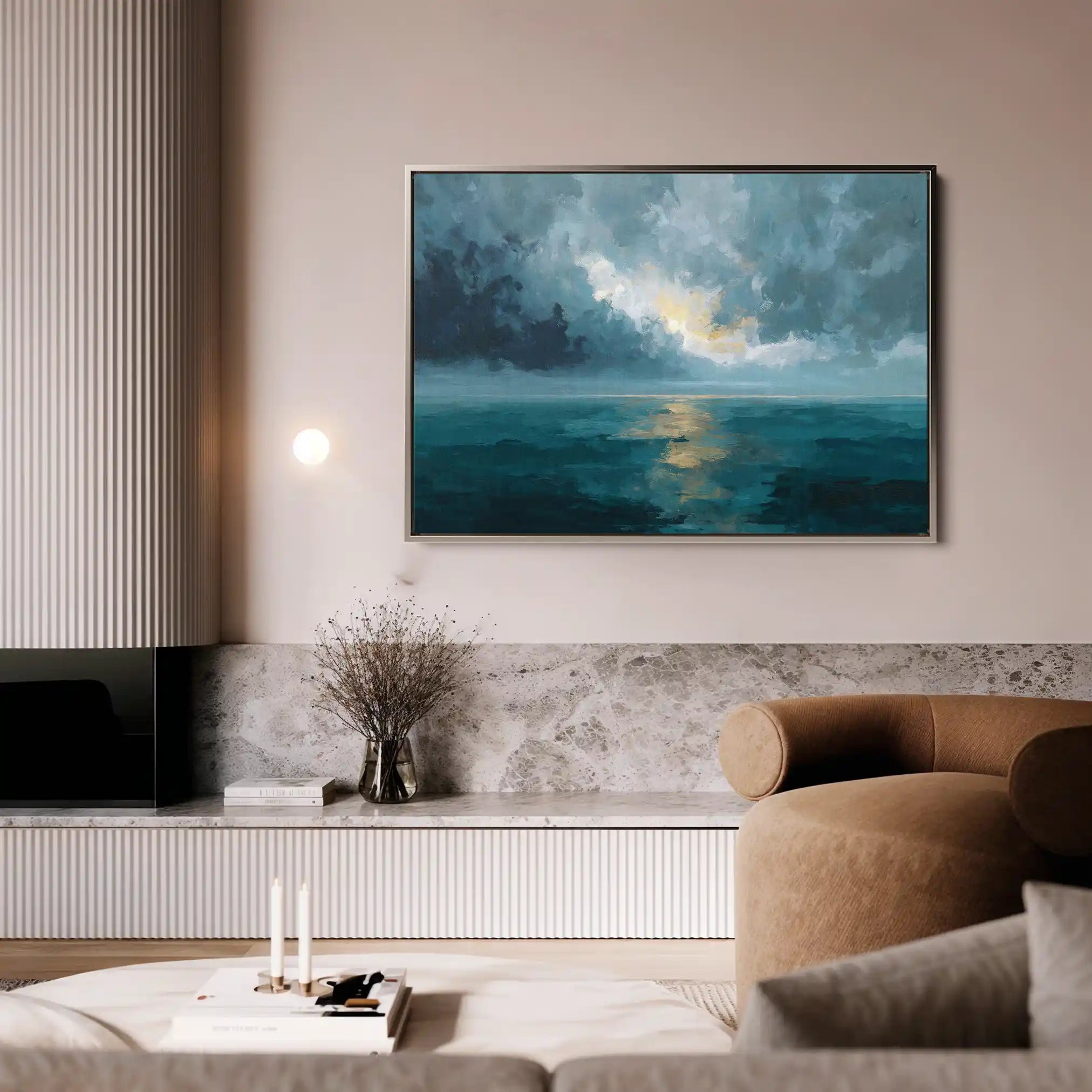 Abstract 1696 Canvas Art 60 x 40 cm / Stretched on hidden frame