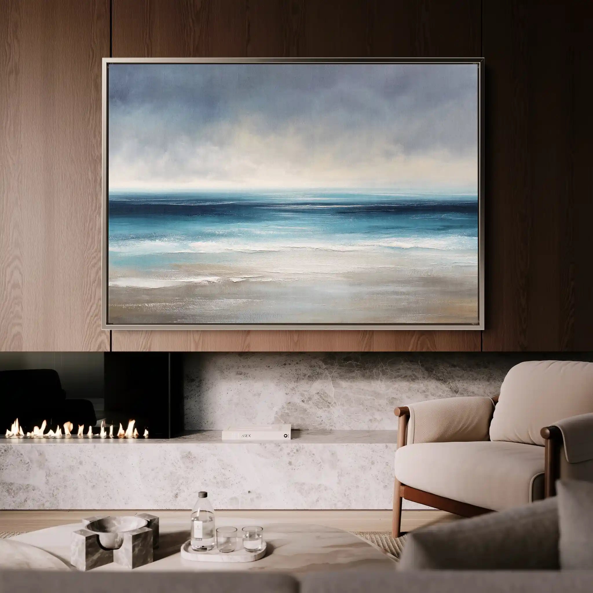 Abstract 1698 Canvas Art 60 x 40 cm / Stretched on hidden frame