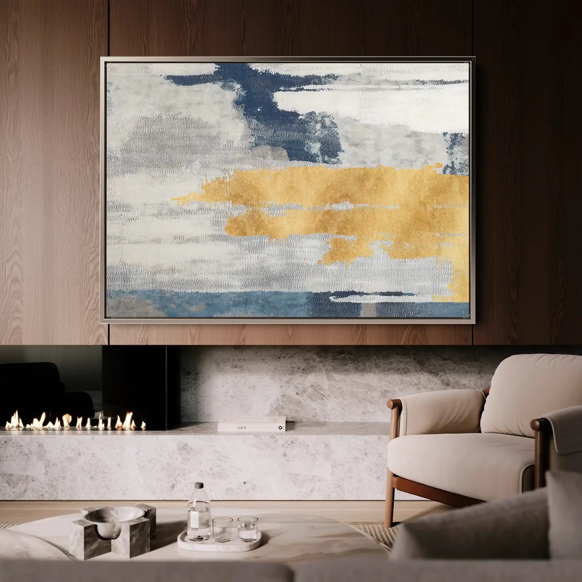 Abstract 170 Canvas Art 60 x 40 cm / Stretched on hidden frame