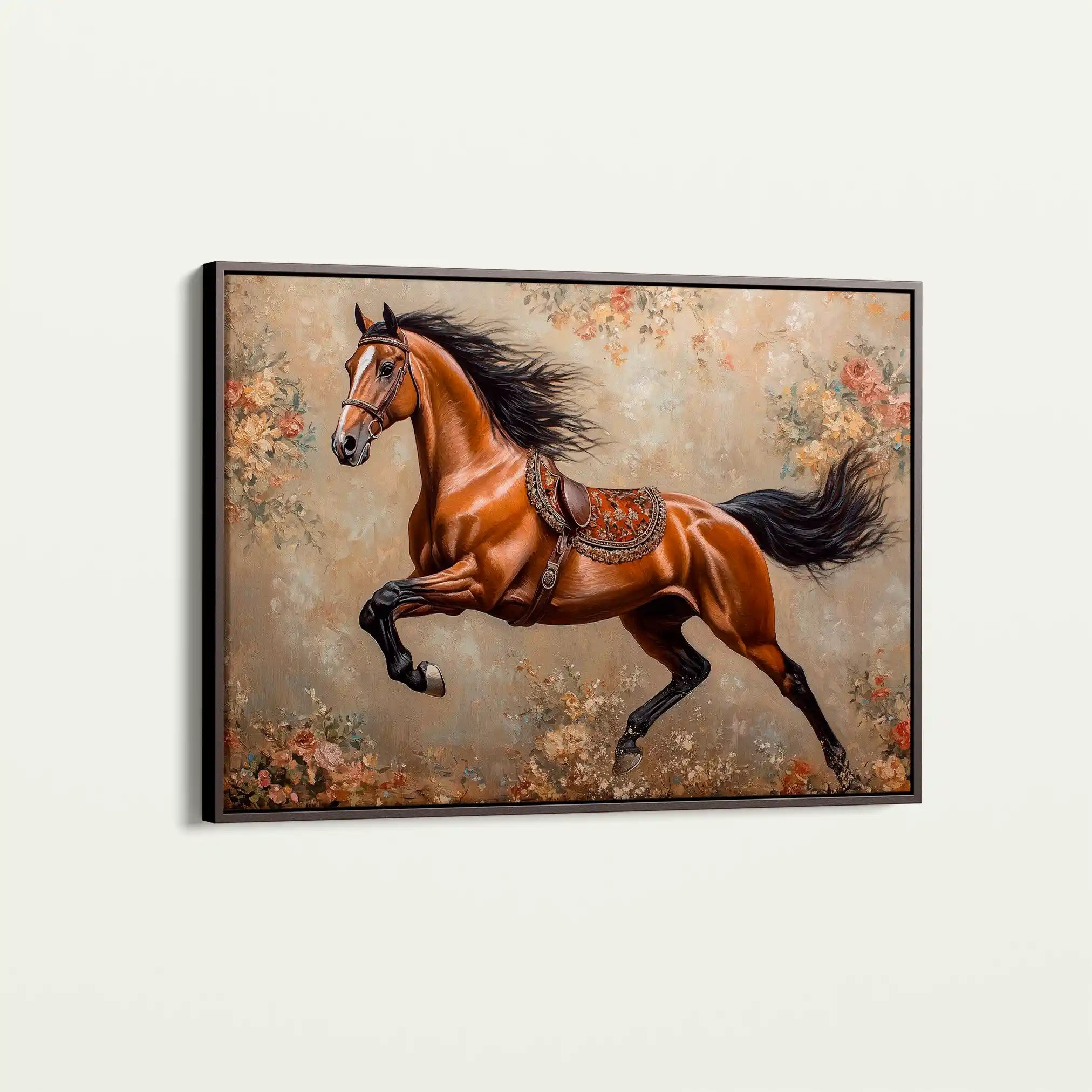 Horses 170 Canvas Art 90 x 60 cm / Stretched on hidden frame