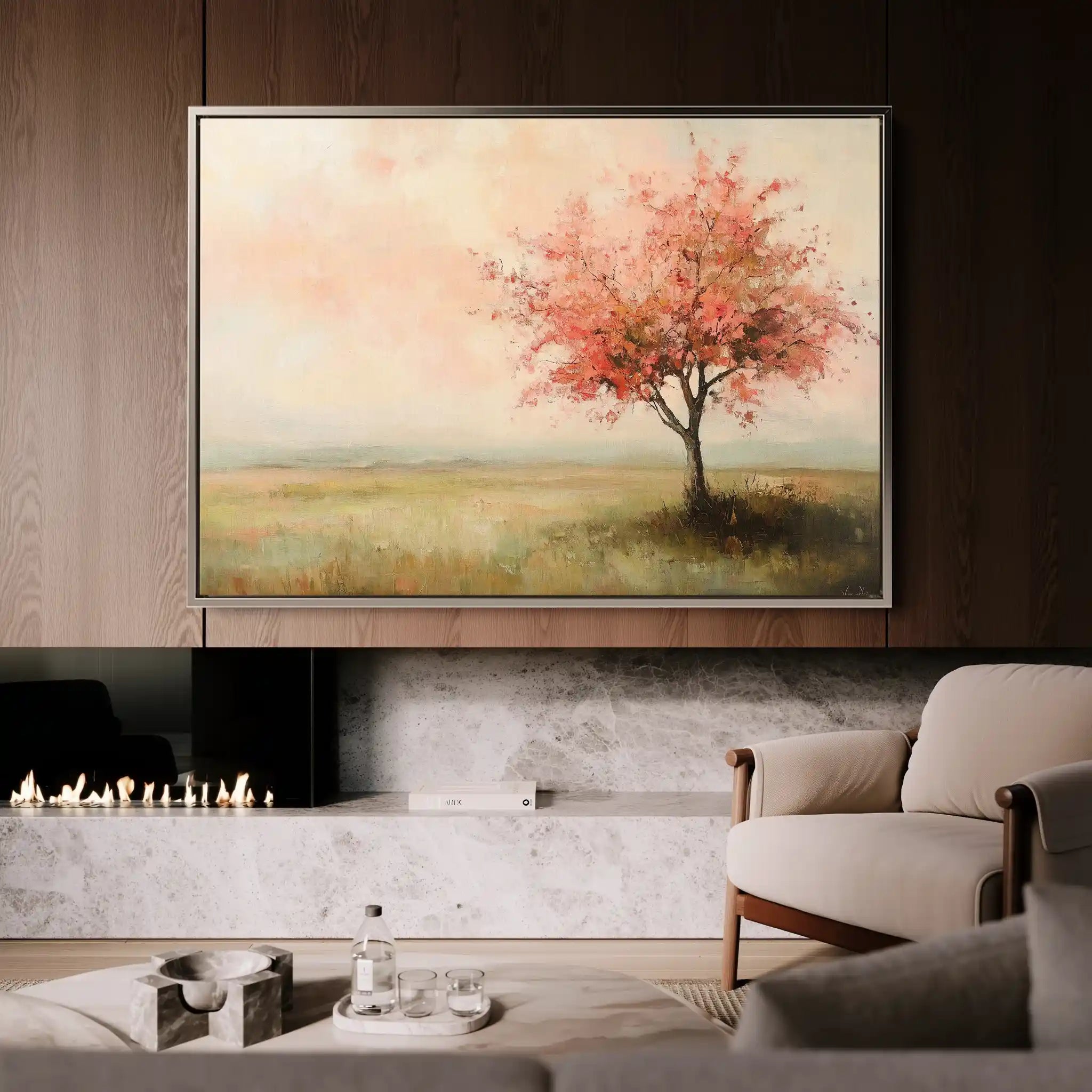 Landscape 170 Canvas Art 90 x 60 cm / Stretched on hidden frame