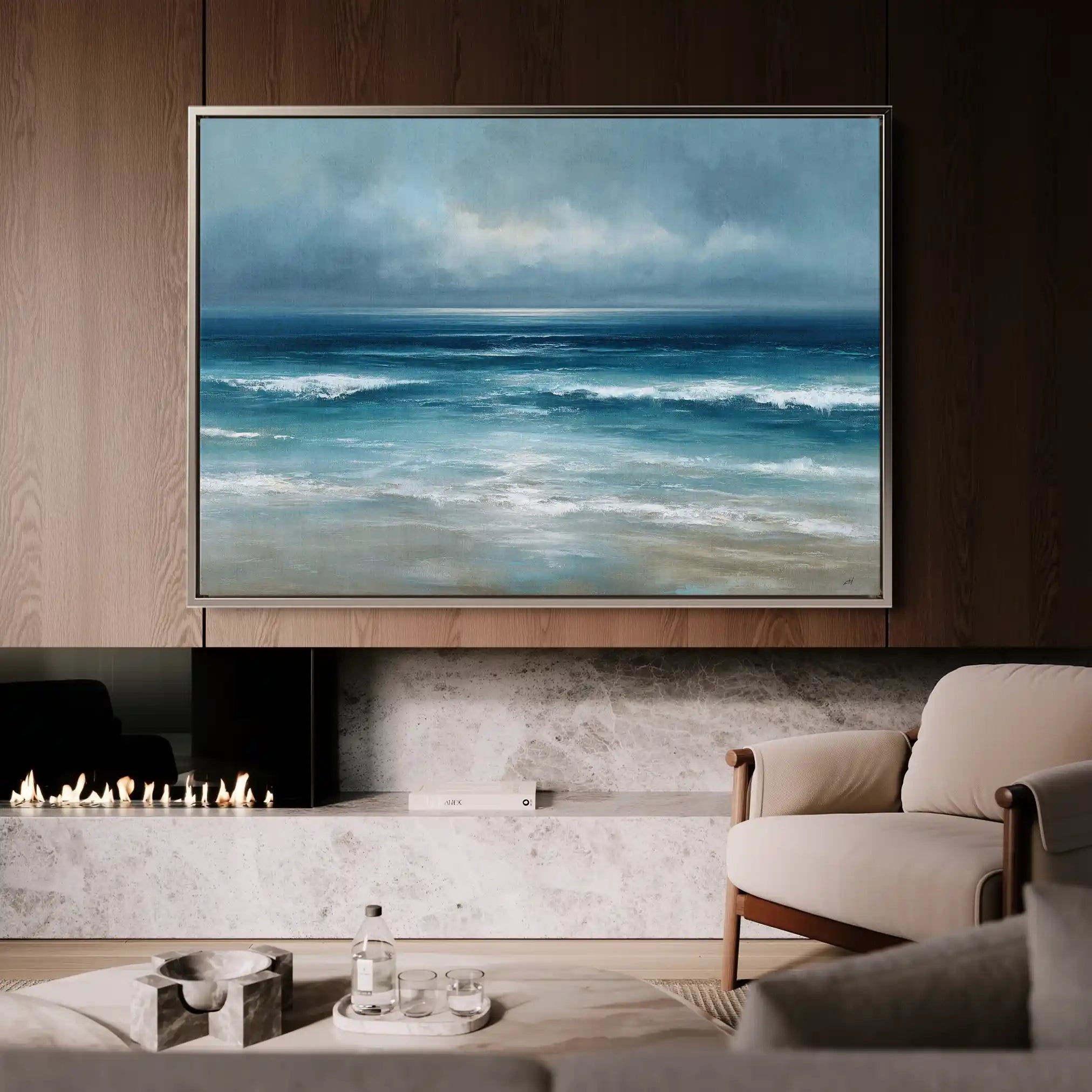 Abstract 1700 Canvas Art 60 x 40 cm / Stretched on hidden frame