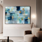 Abstract 1703 Canvas Art 60 x 40 cm / Stretched on hidden frame