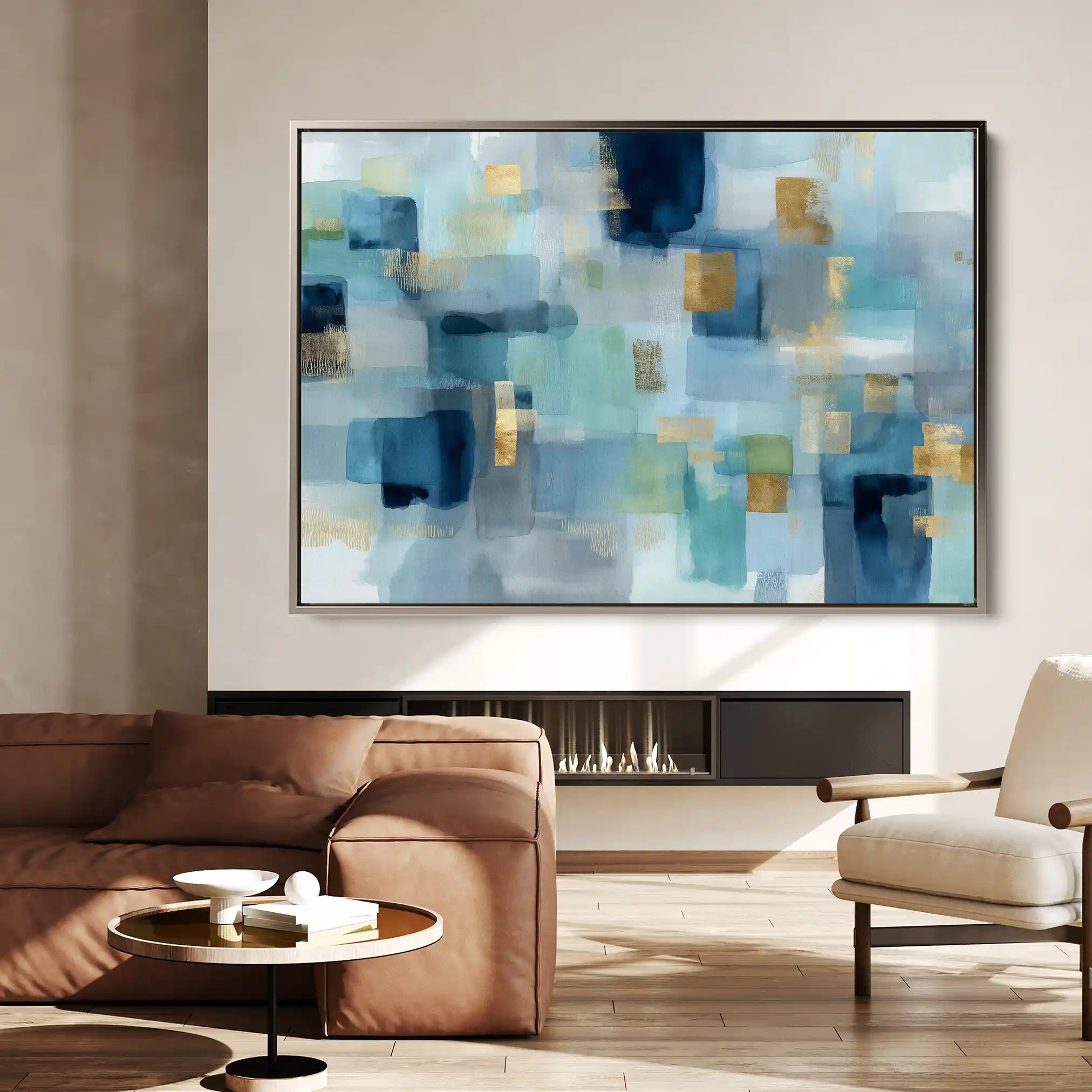 Abstract 1703 Canvas Art 60 x 40 cm / Stretched on hidden frame