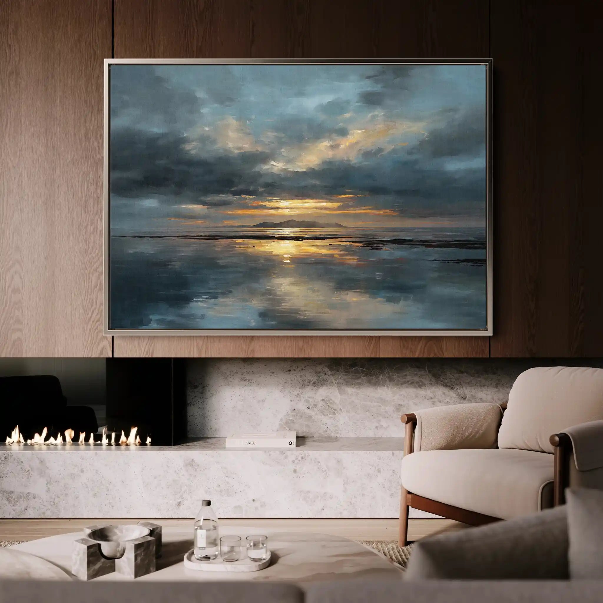 Abstract 1704 Canvas Art 60 x 40 cm / Stretched on hidden frame