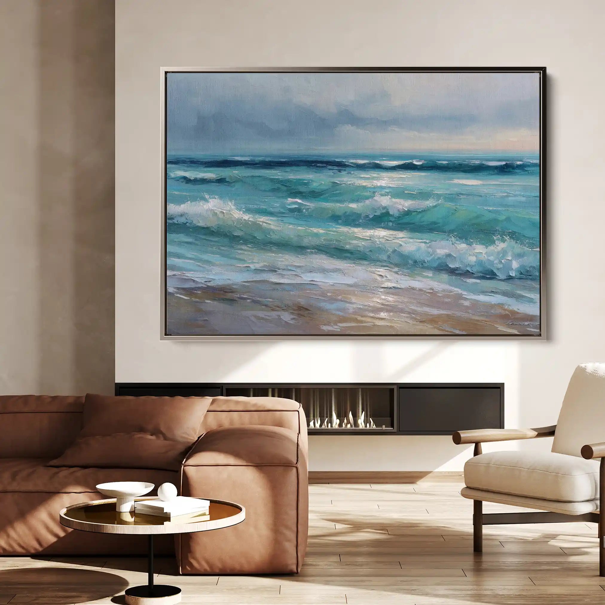 Abstract 1709 Canvas Art 60 x 40 cm / Stretched on hidden frame