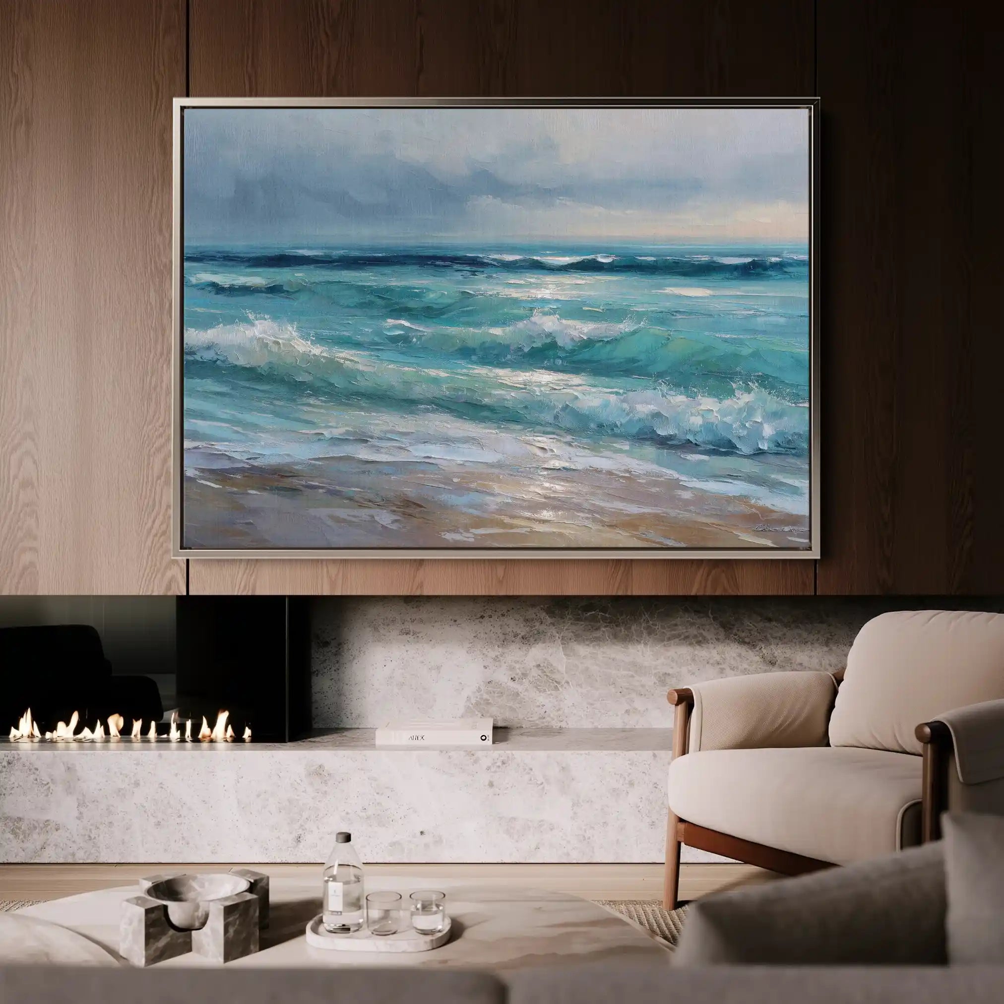 Abstract 1709 Canvas Art 60 x 40 cm / Stretched on hidden frame
