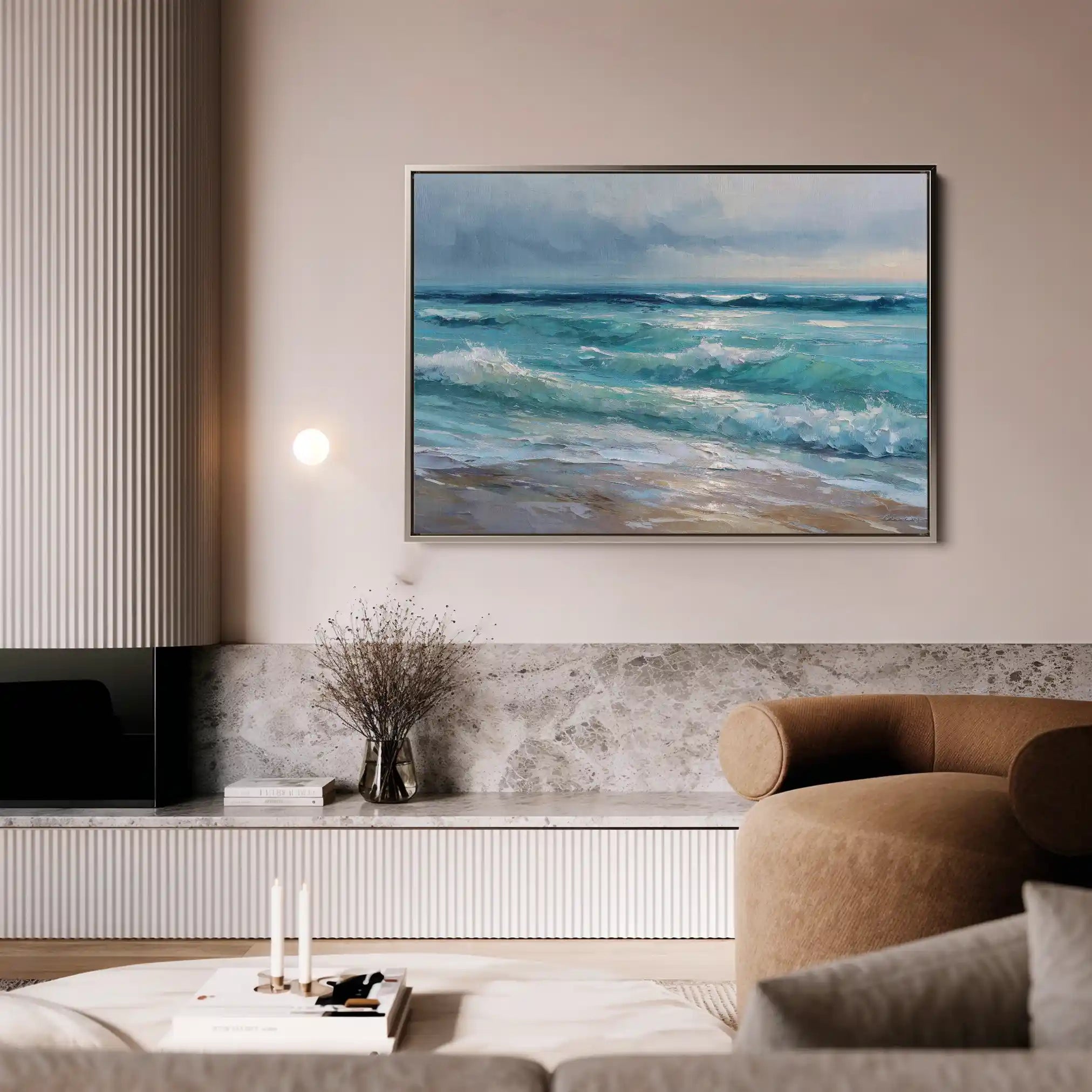 Abstract 1709 Canvas Art 60 x 40 cm / Stretched on hidden frame