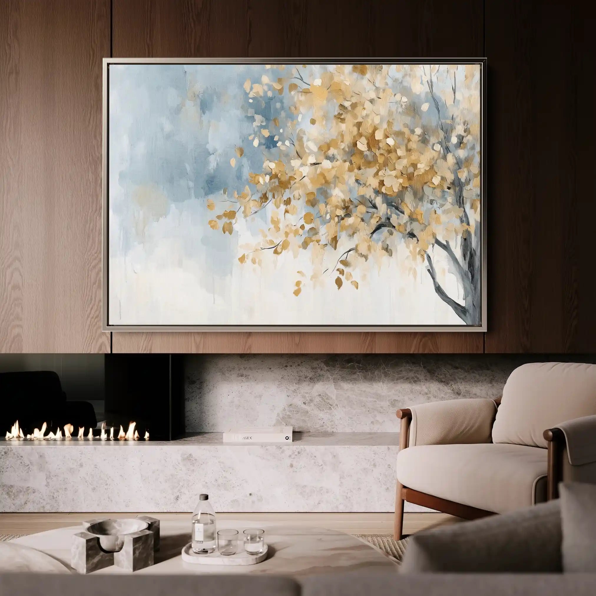 Landscape 171 Canvas Art 90 x 60 cm / Stretched on hidden frame