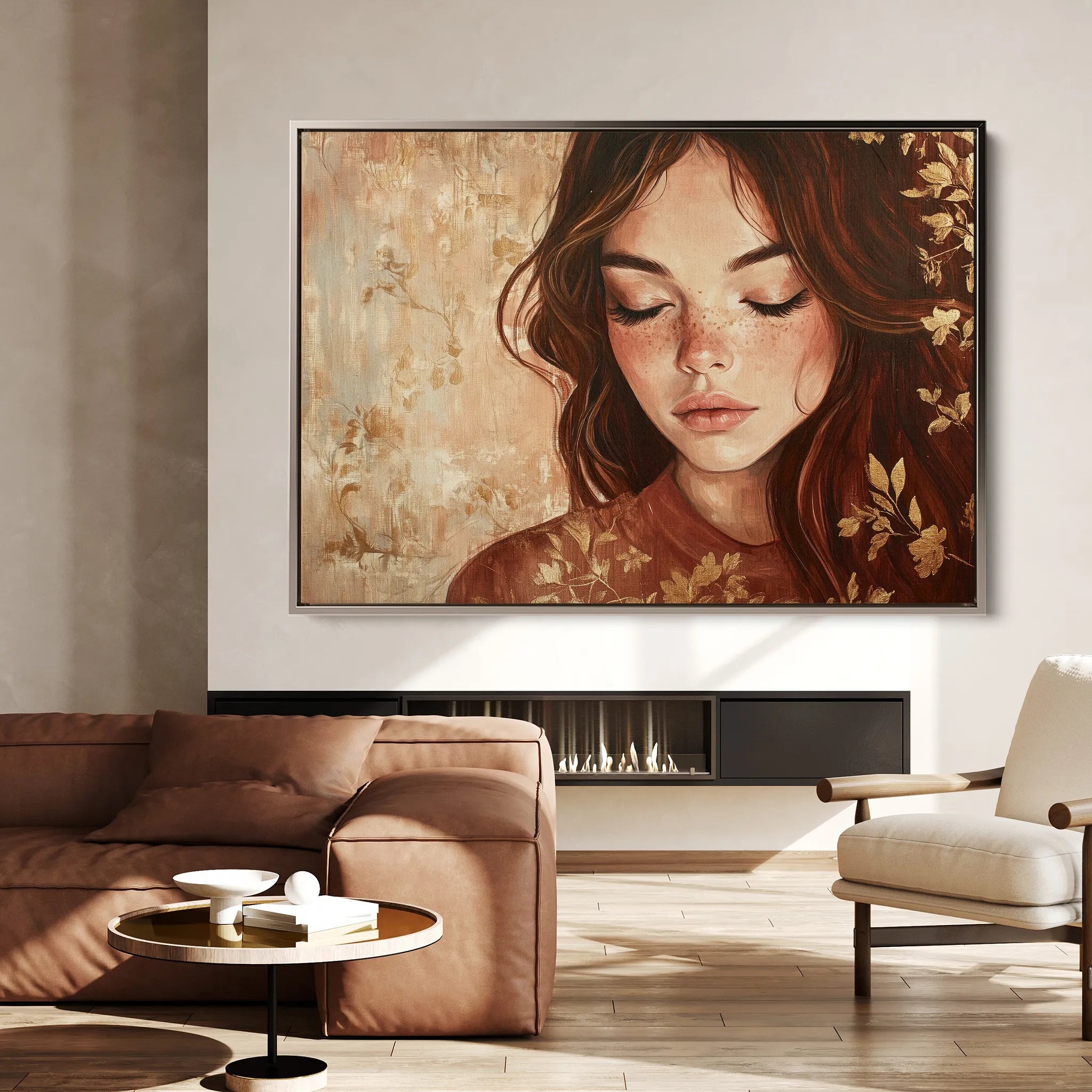 Portrait Canvas Wall Art WAD171-P 90 x 60 cm / Stretched on hidden frame