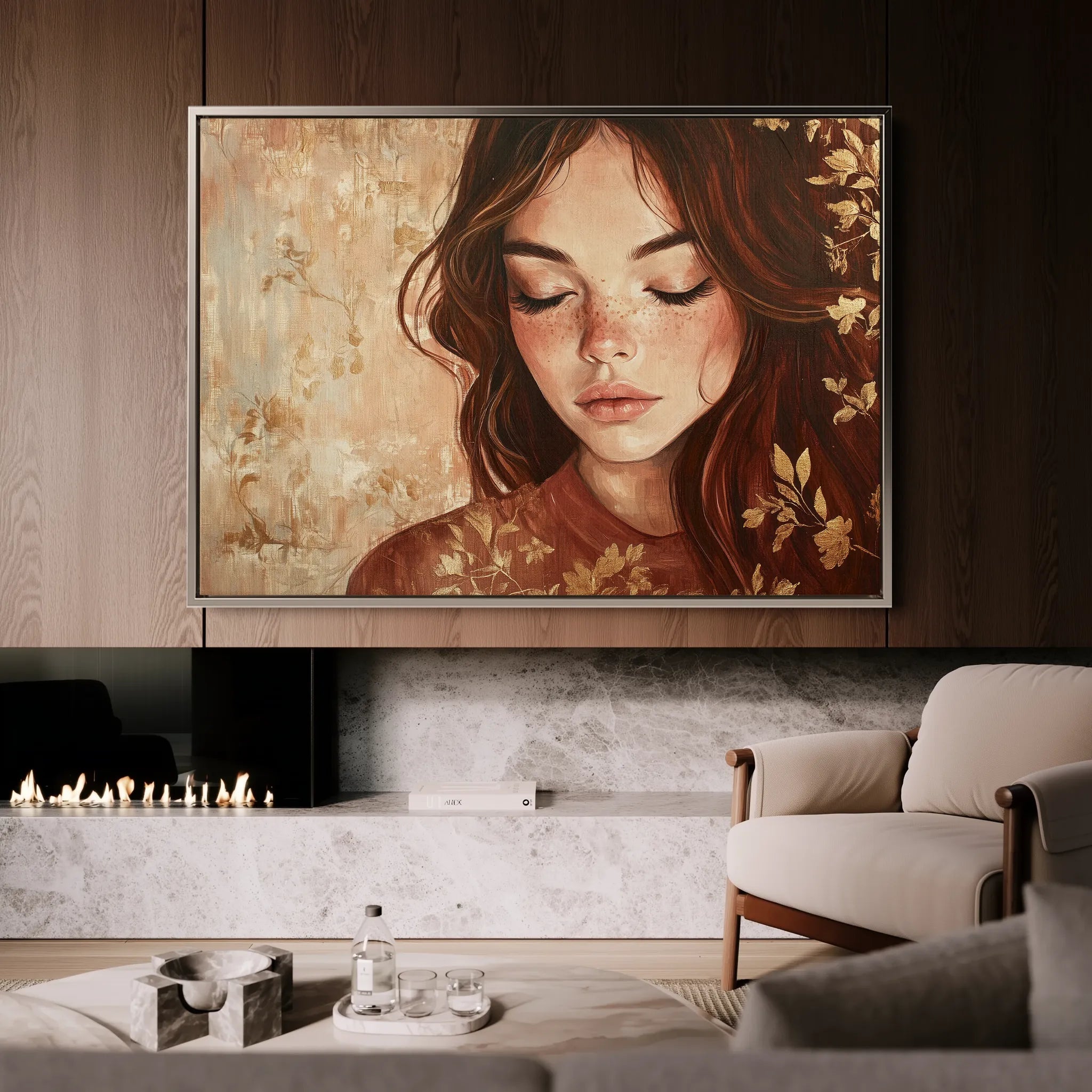 Portrait Canvas Wall Art WAD171-P 90 x 60 cm / Stretched on hidden frame