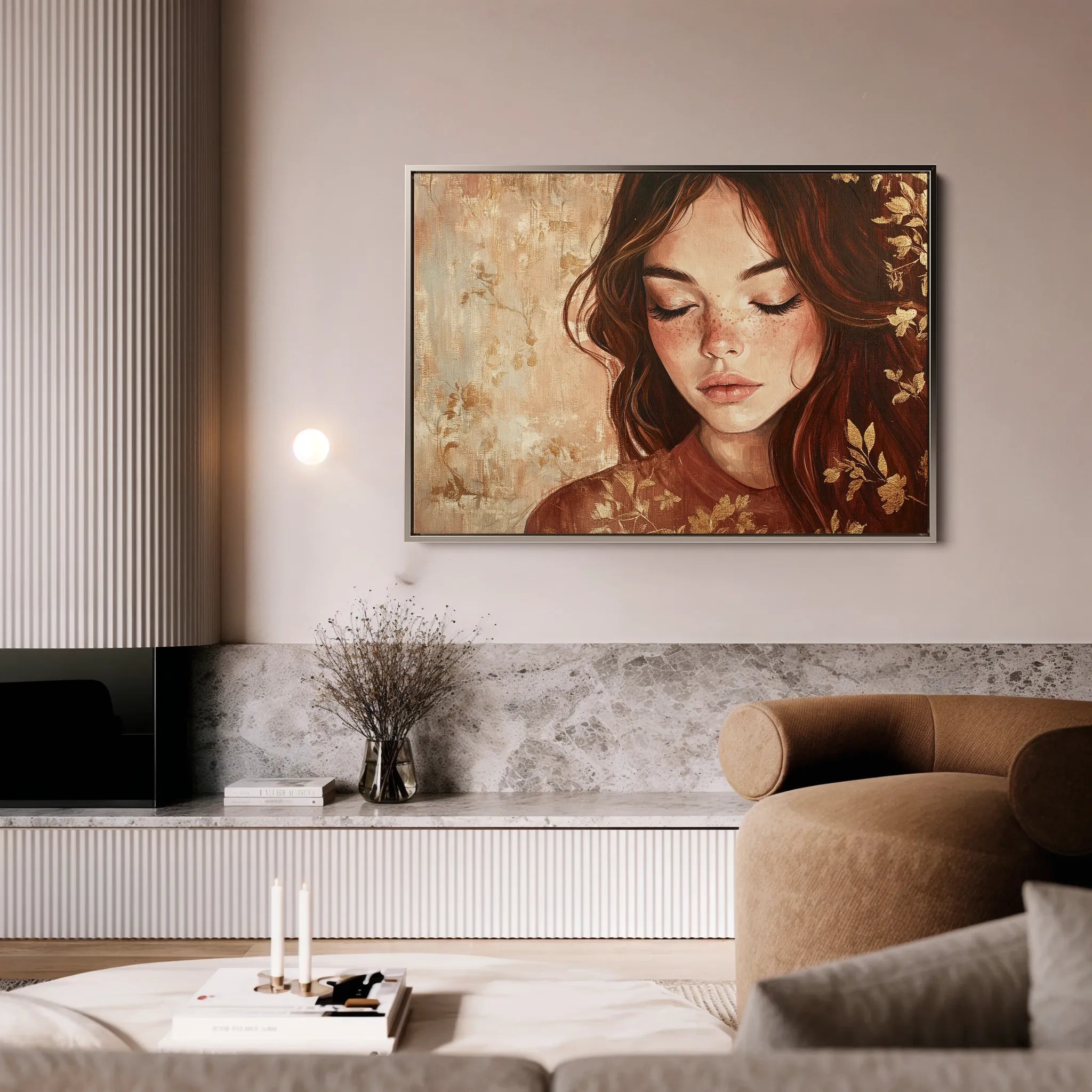 Portrait Canvas Wall Art WAD171-P 90 x 60 cm / Stretched on hidden frame