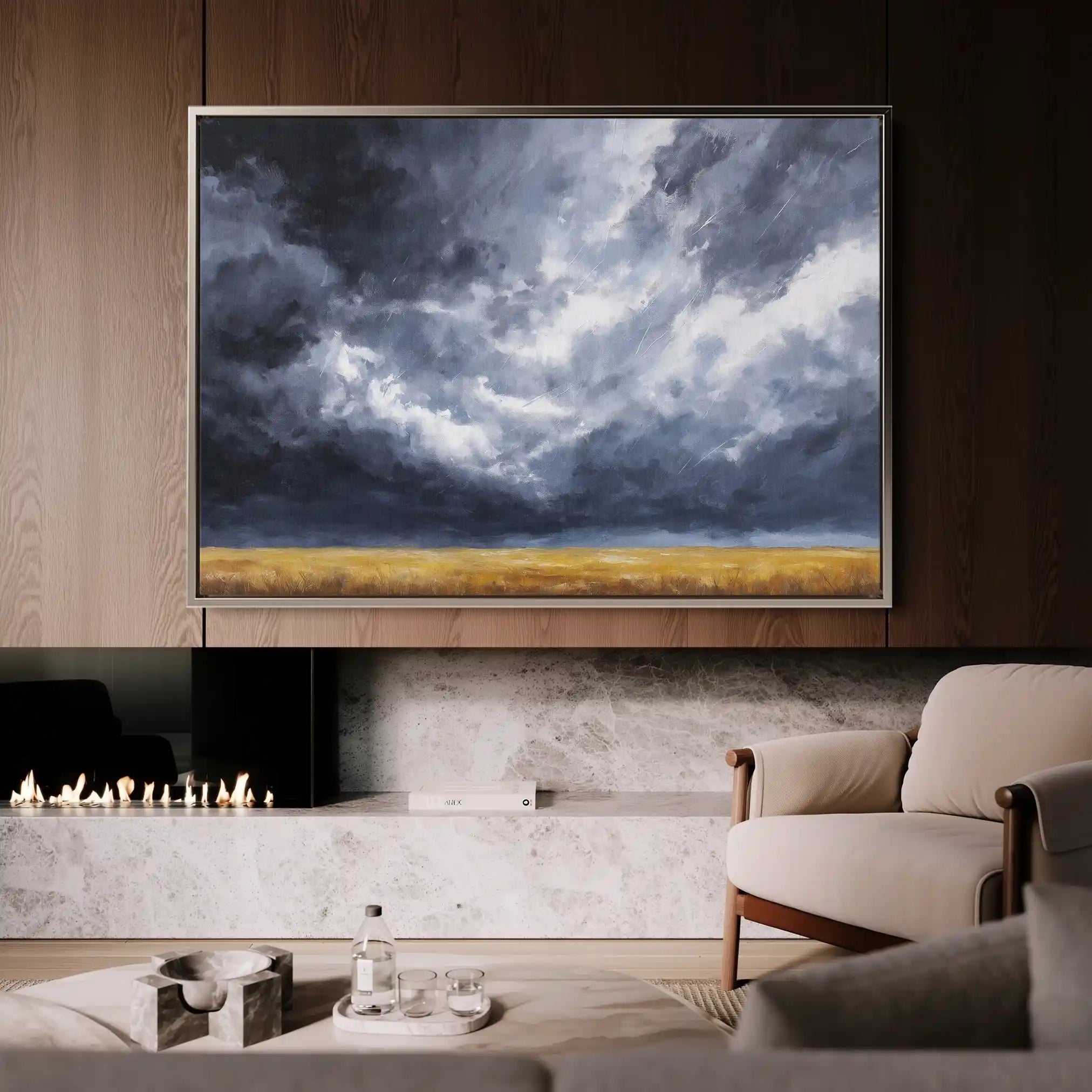 Abstract 1711 Canvas Art 60 x 40 cm / Stretched on hidden frame