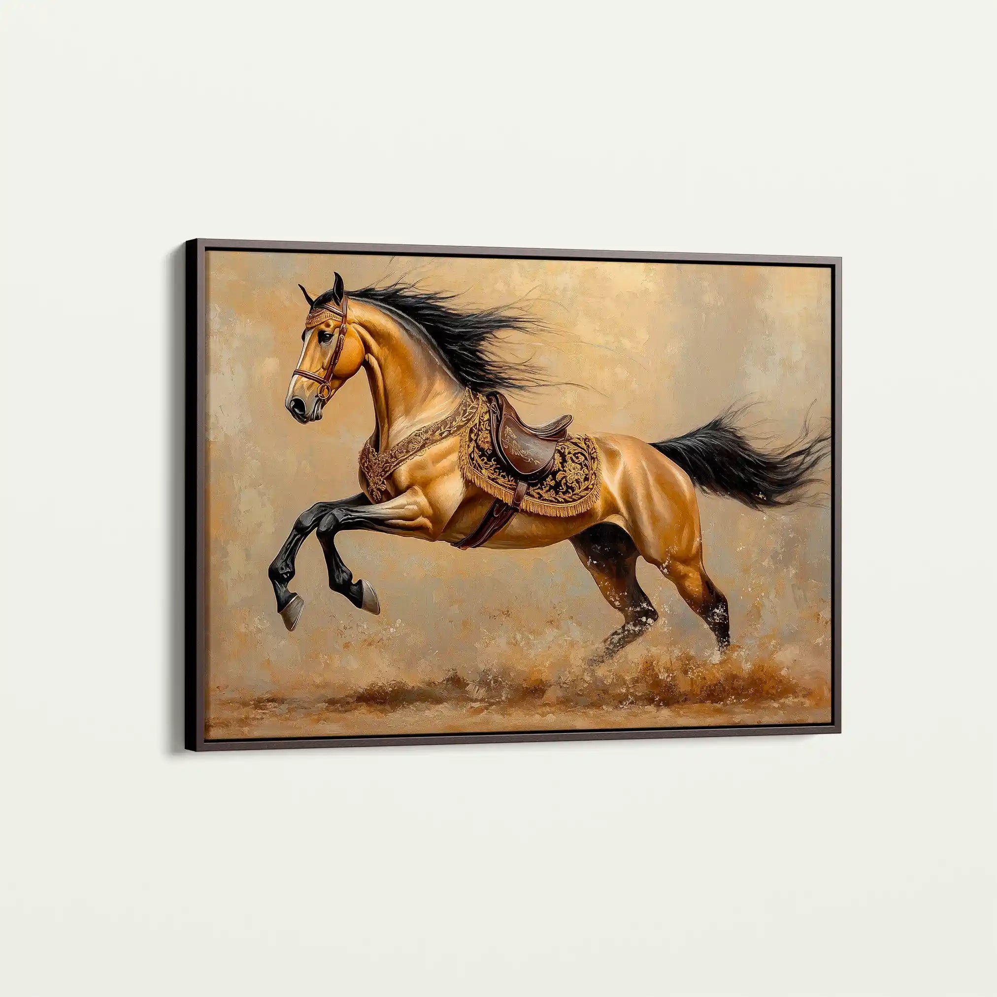 Horses 172 Canvas Art 90 x 60 cm / Stretched on hidden frame