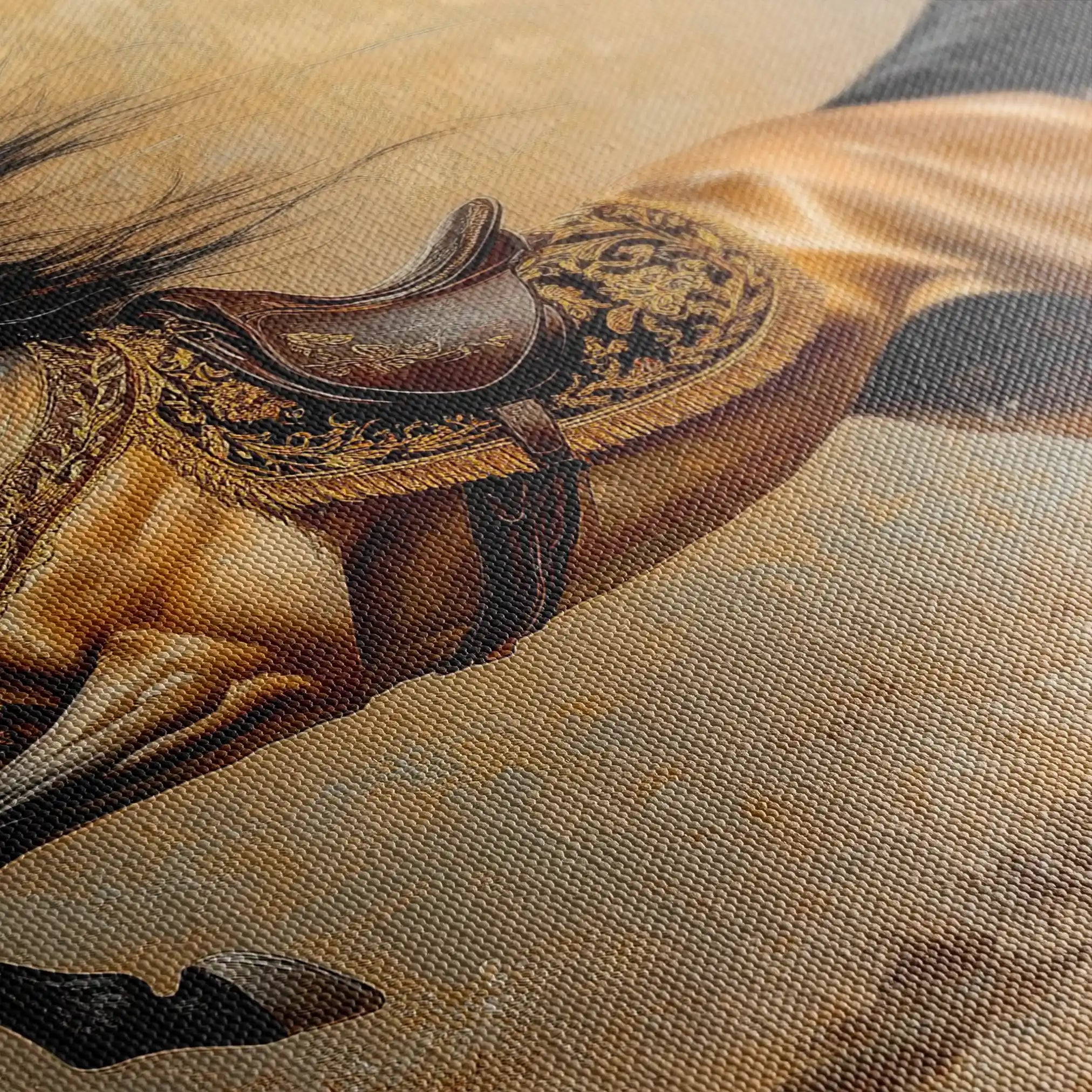 Horses 172 Canvas Art 90 x 60 cm / Stretched on hidden frame