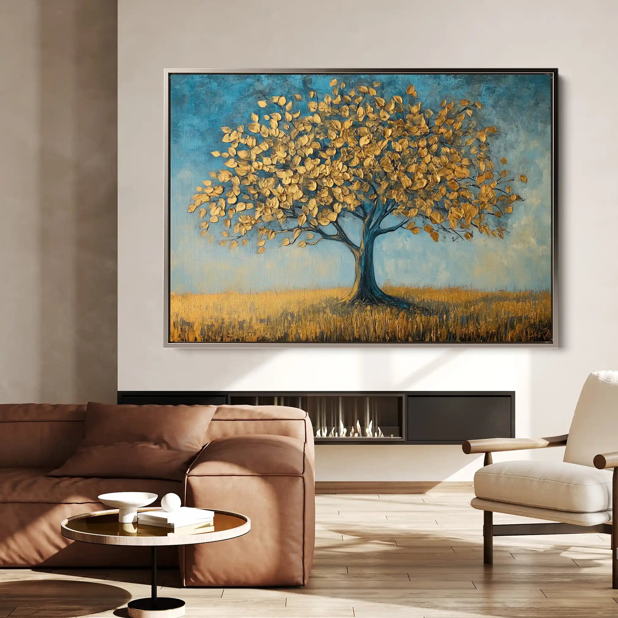 Landscape 172 Canvas Art 90 x 60 cm / Stretched on hidden frame