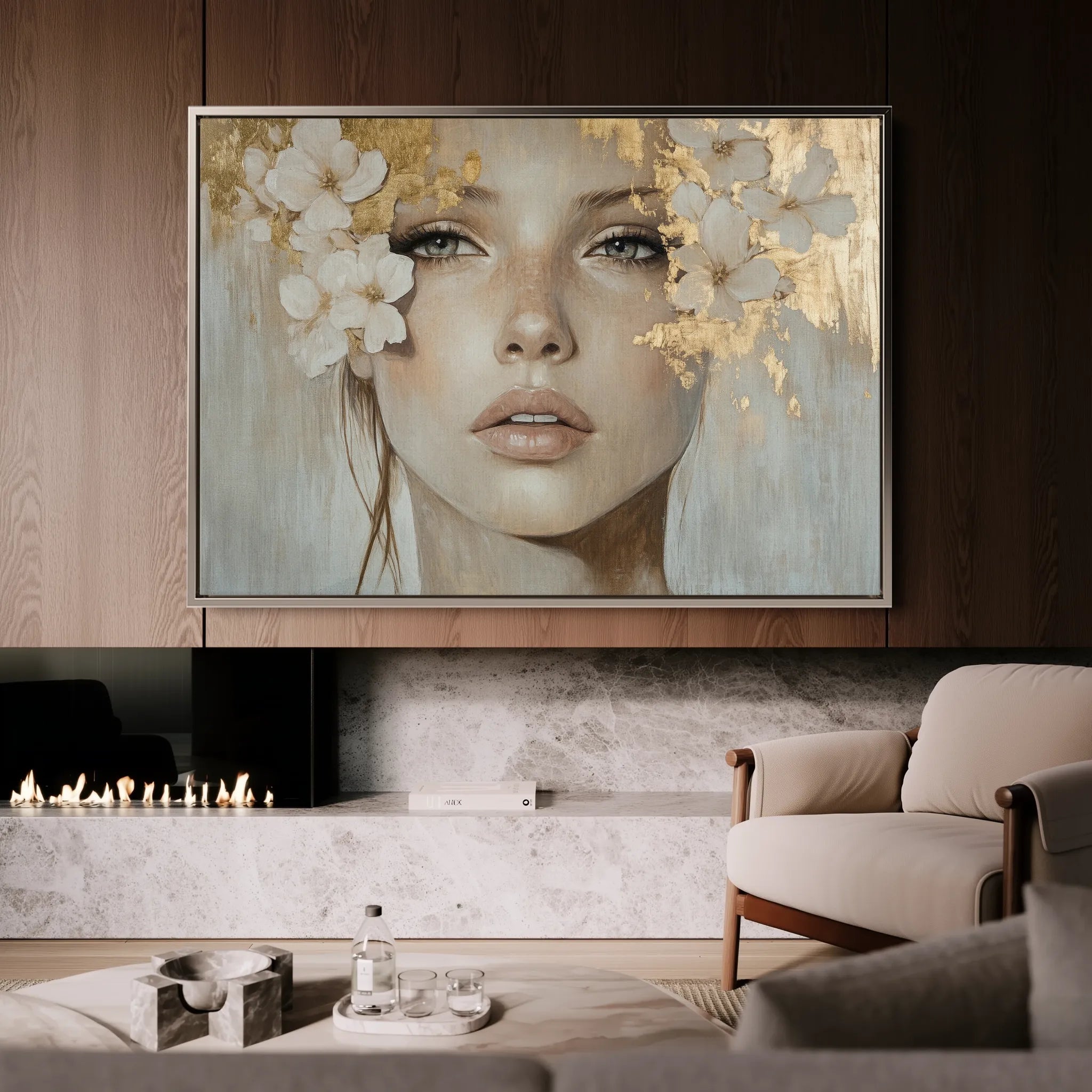 Portrait Canvas Wall Art WAD172-P 90 x 60 cm / Stretched on hidden frame