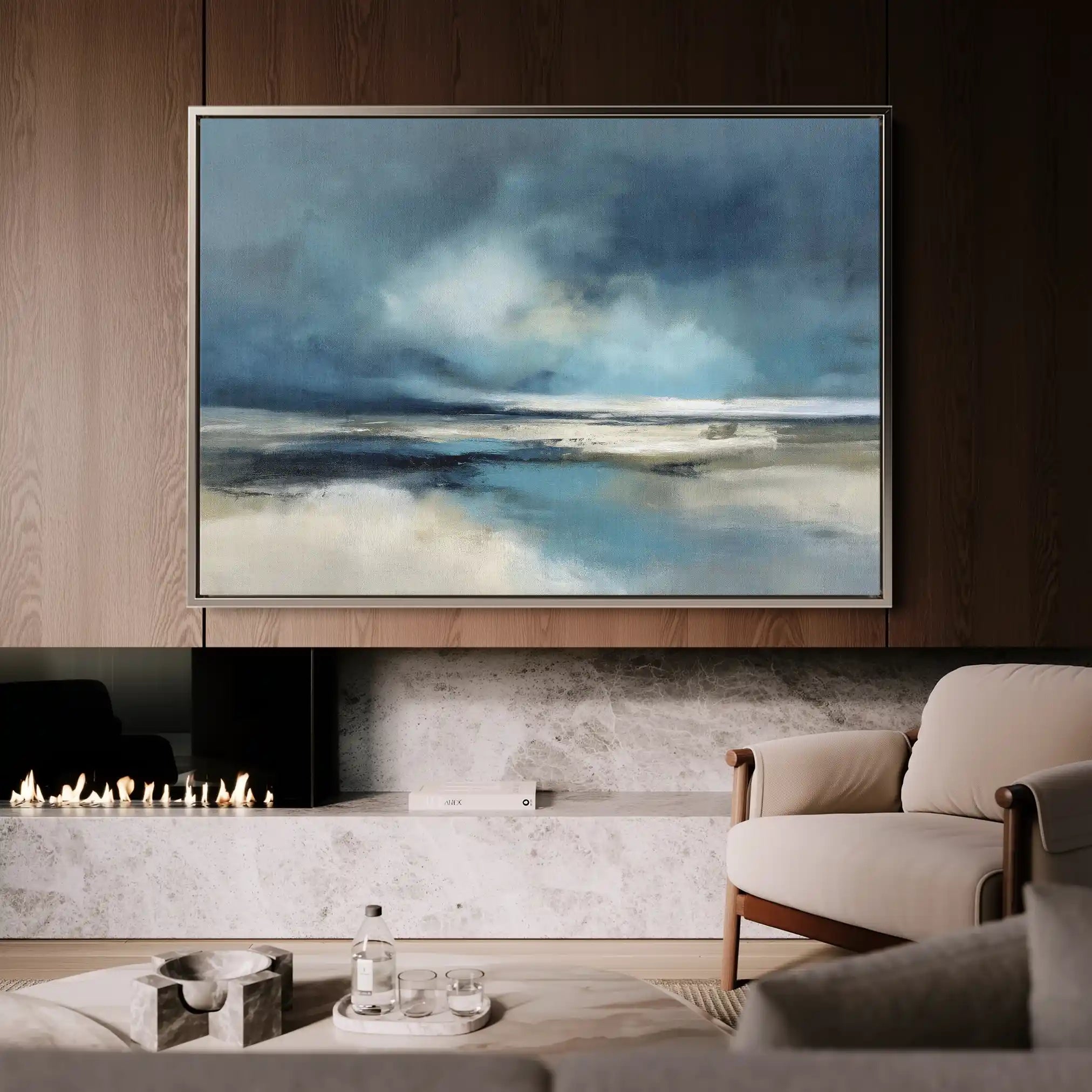 Abstract 1726 Canvas Art 60 x 40 cm / Stretched on hidden frame