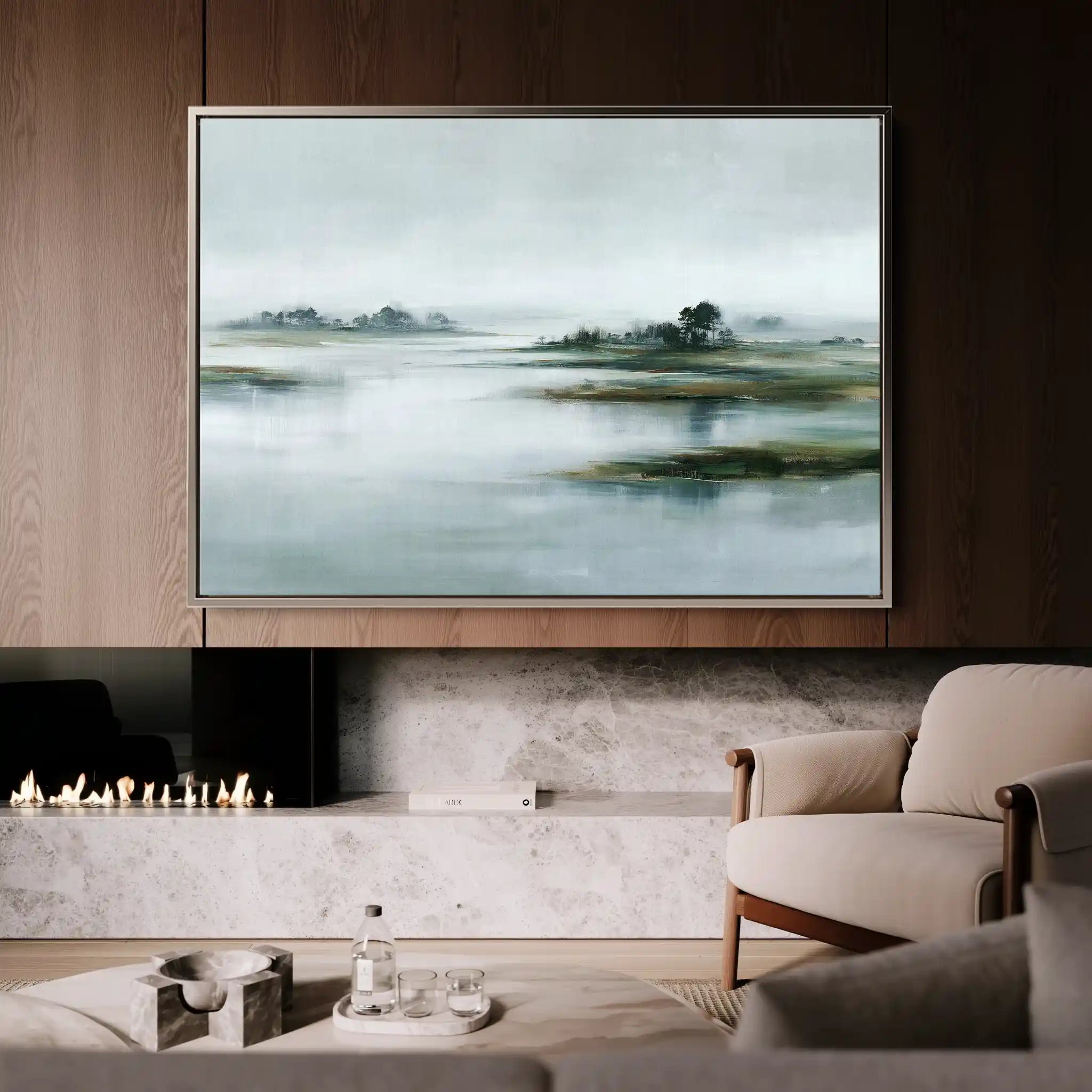 Abstract 1728 Canvas Art 60 x 40 cm / Stretched on hidden frame