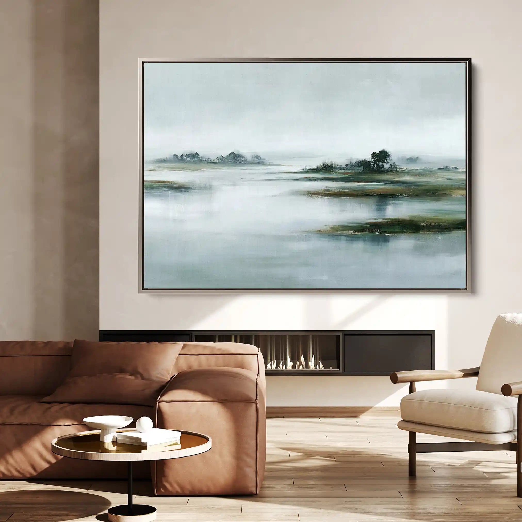 Abstract 1728 Canvas Art 60 x 40 cm / Stretched on hidden frame
