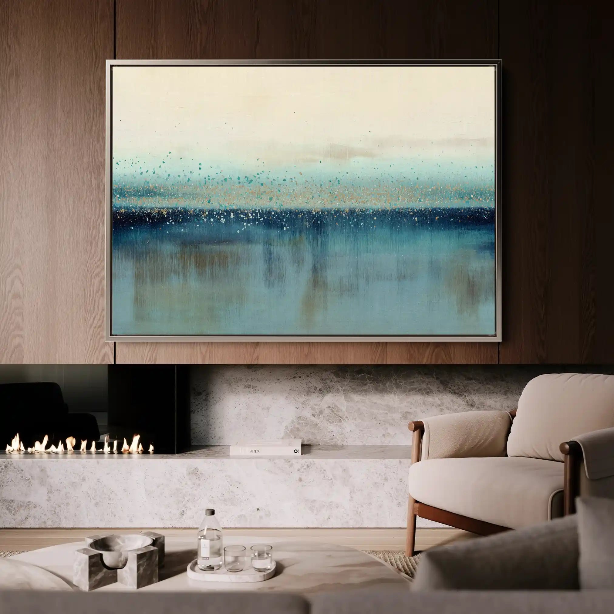 Abstract 1730 Canvas Art 60 x 40 cm / Stretched on hidden frame