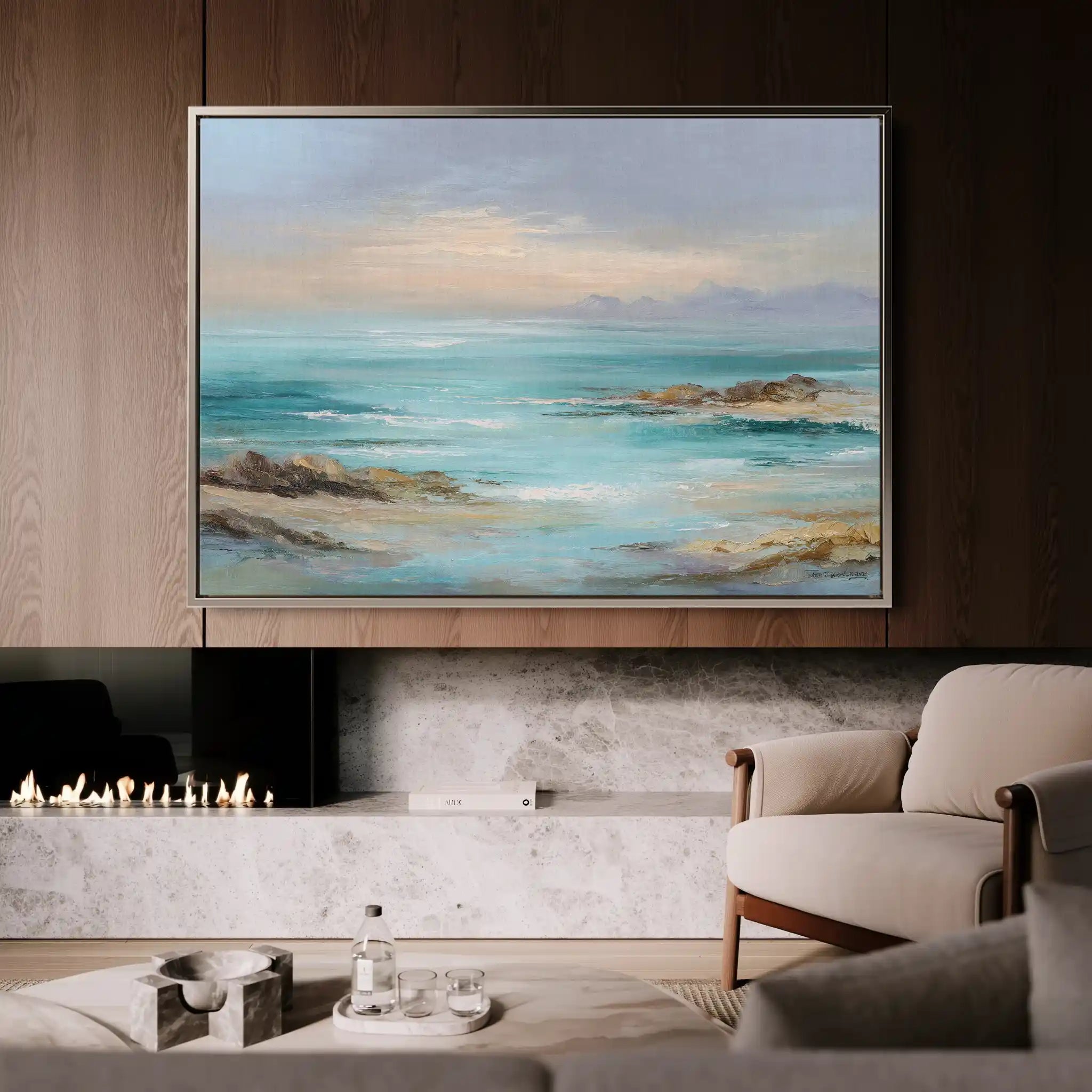 Abstract 1731 Canvas Art 60 x 40 cm / Stretched on hidden frame