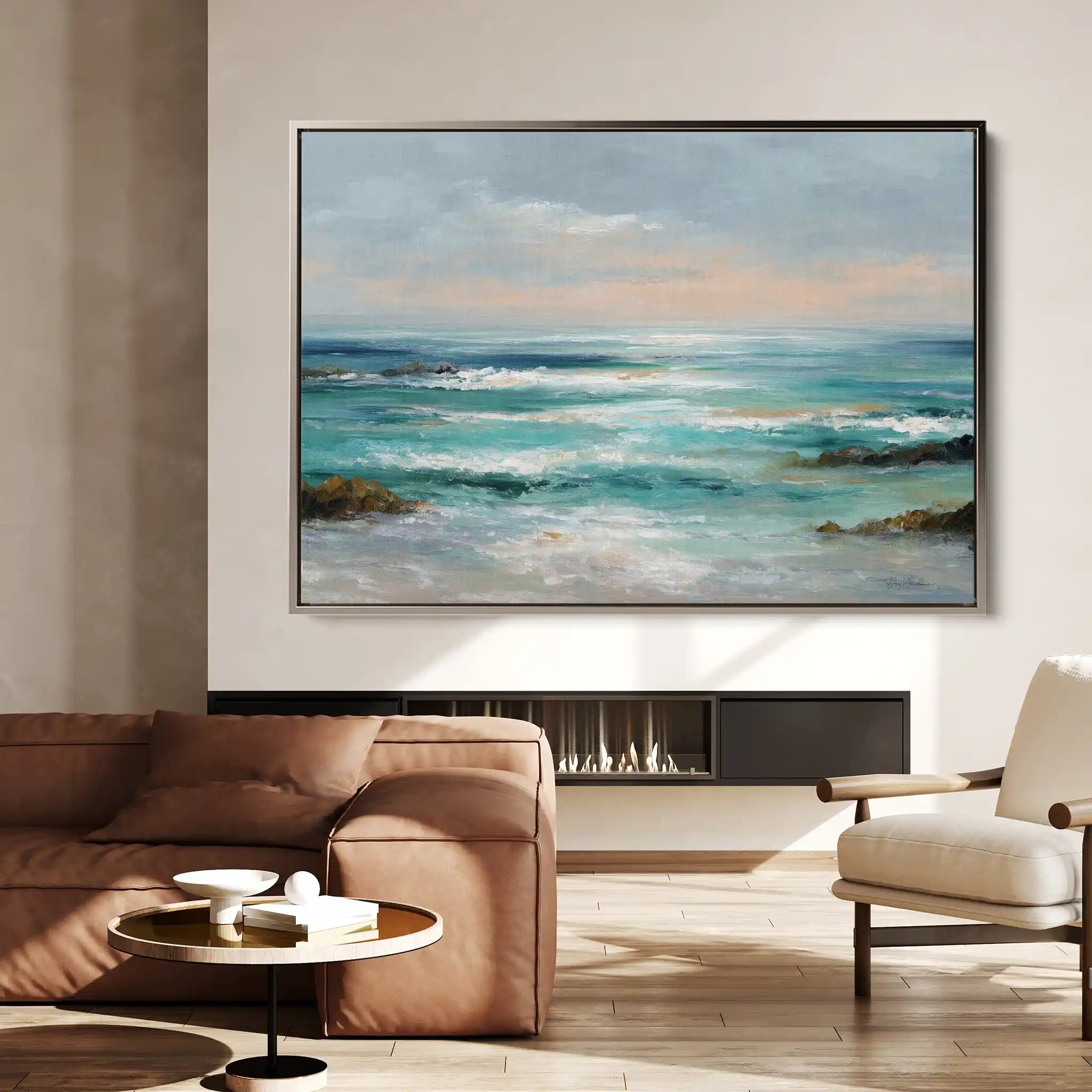 Abstract 1732 Canvas Art 60 x 40 cm / Stretched on hidden frame