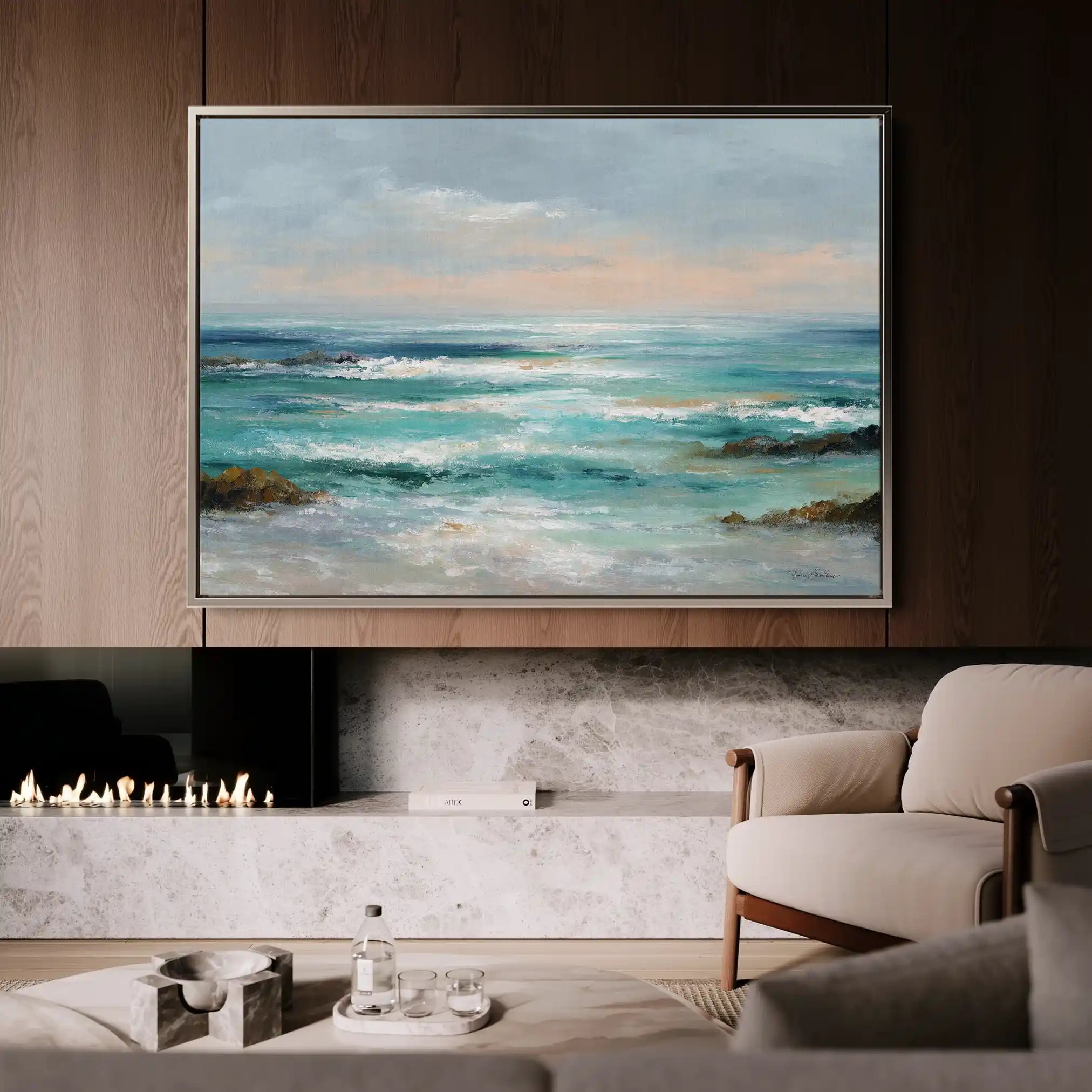 Abstract 1732 Canvas Art 60 x 40 cm / Stretched on hidden frame