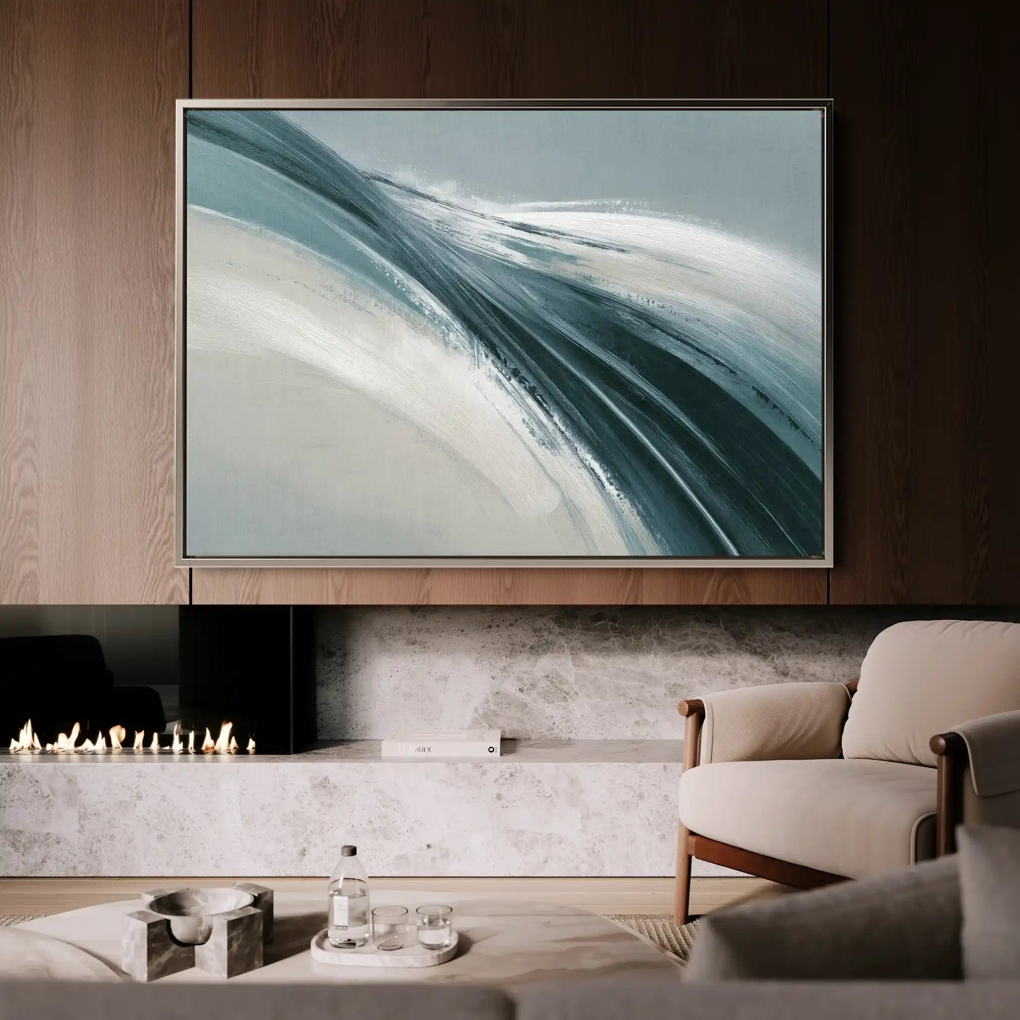 Abstract 1735 Canvas Art 60 x 40 cm / Stretched on hidden frame