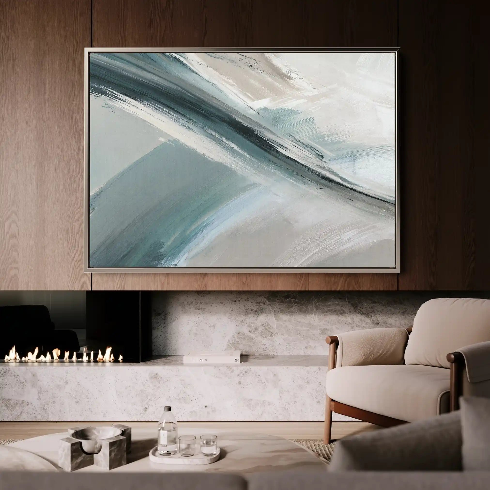 Abstract 1738 Canvas Art 60 x 40 cm / Stretched on hidden frame