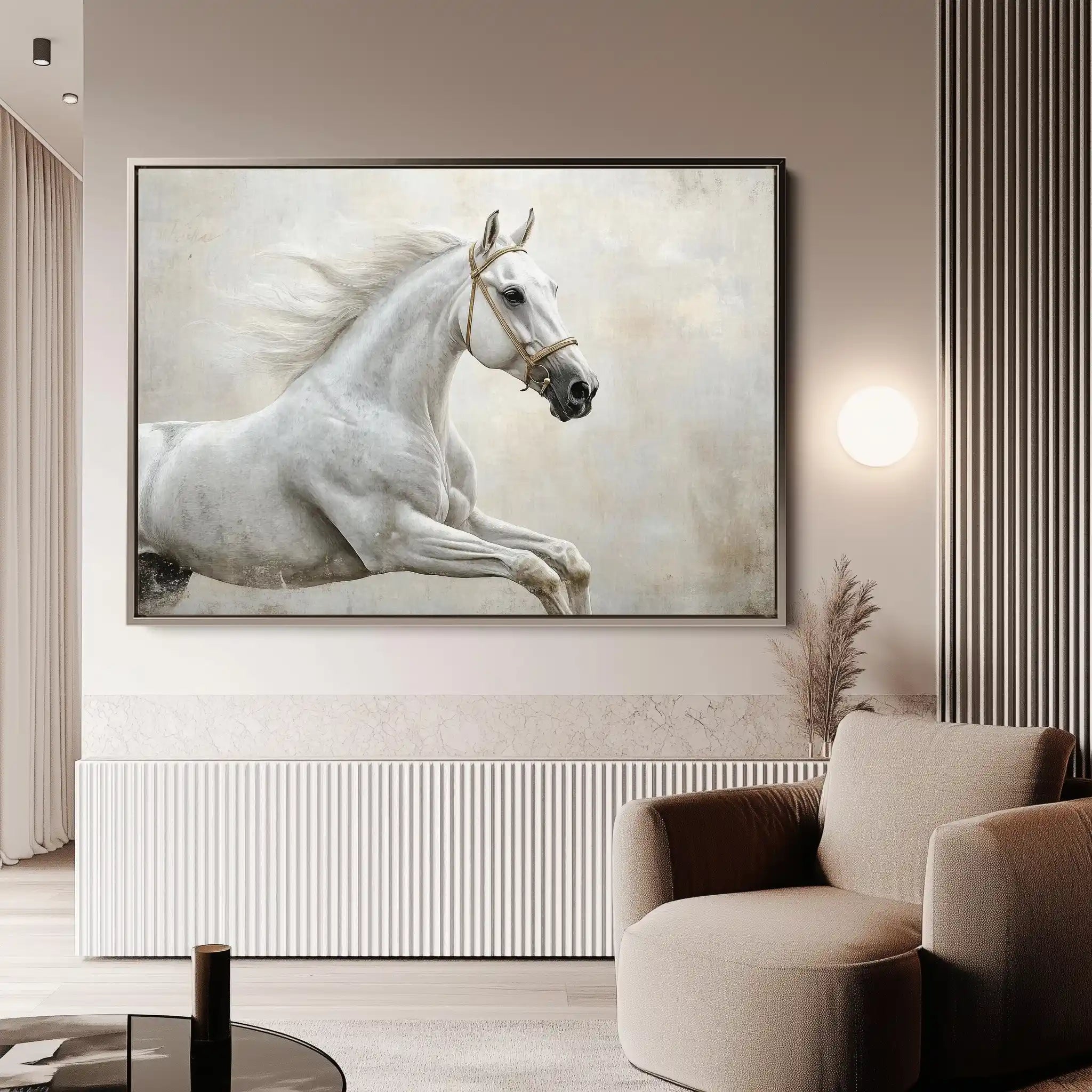 Horses 174 Canvas Art 90 x 60 cm / Stretched on hidden frame