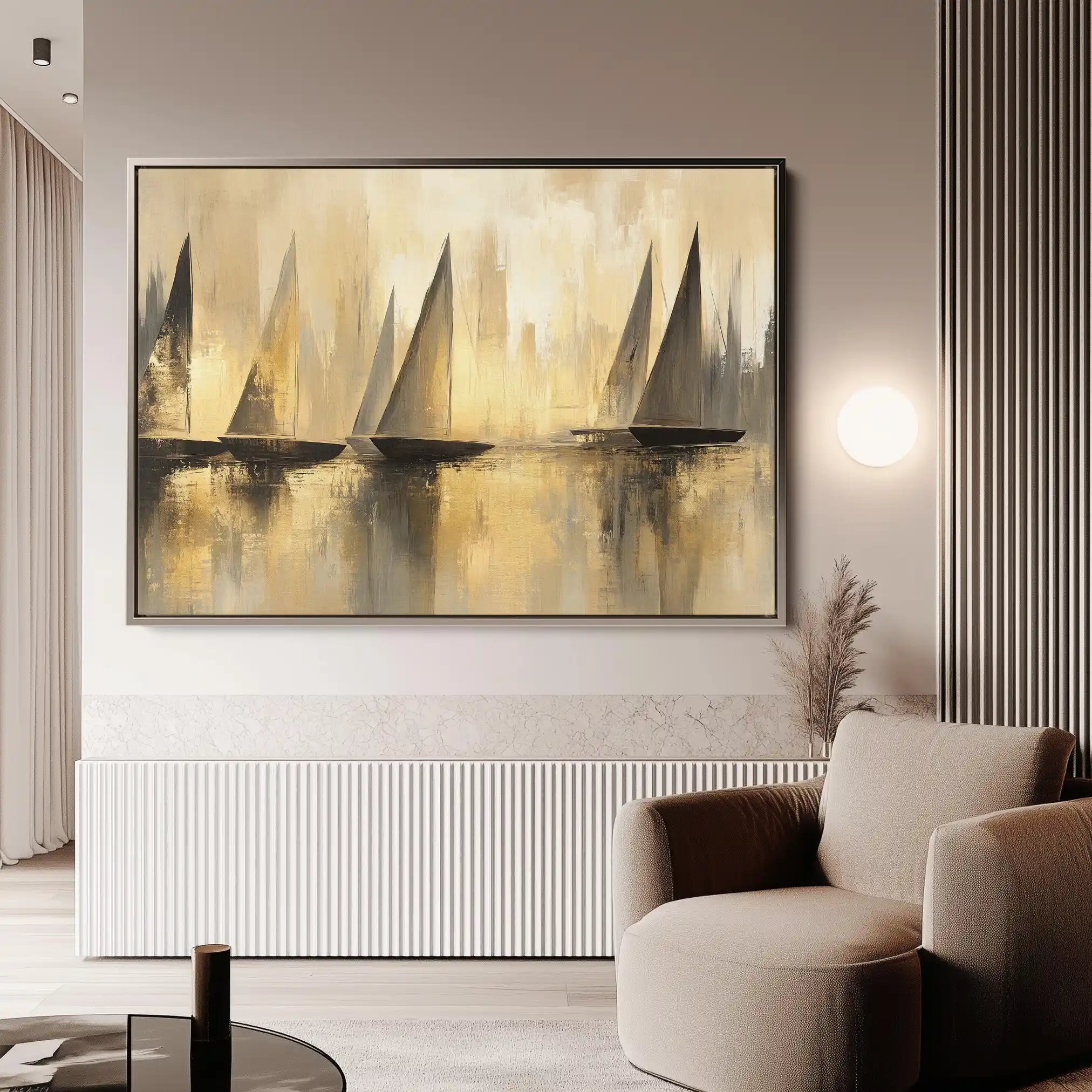Landscape 174 Canvas Art 90 x 60 cm / Stretched on hidden frame