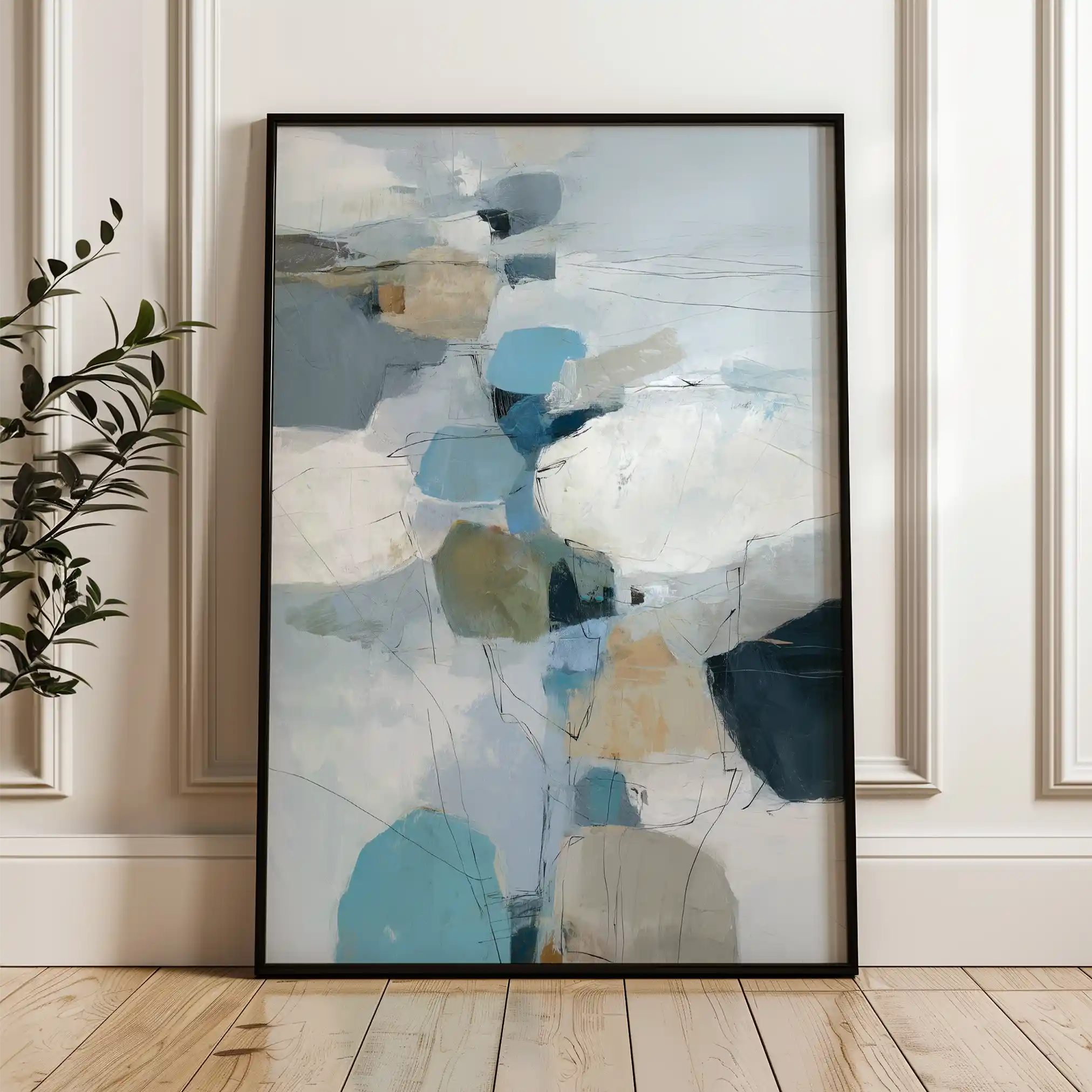 Abstract 1749 Canvas Art 60 x 40 cm / Stretched on hidden frame