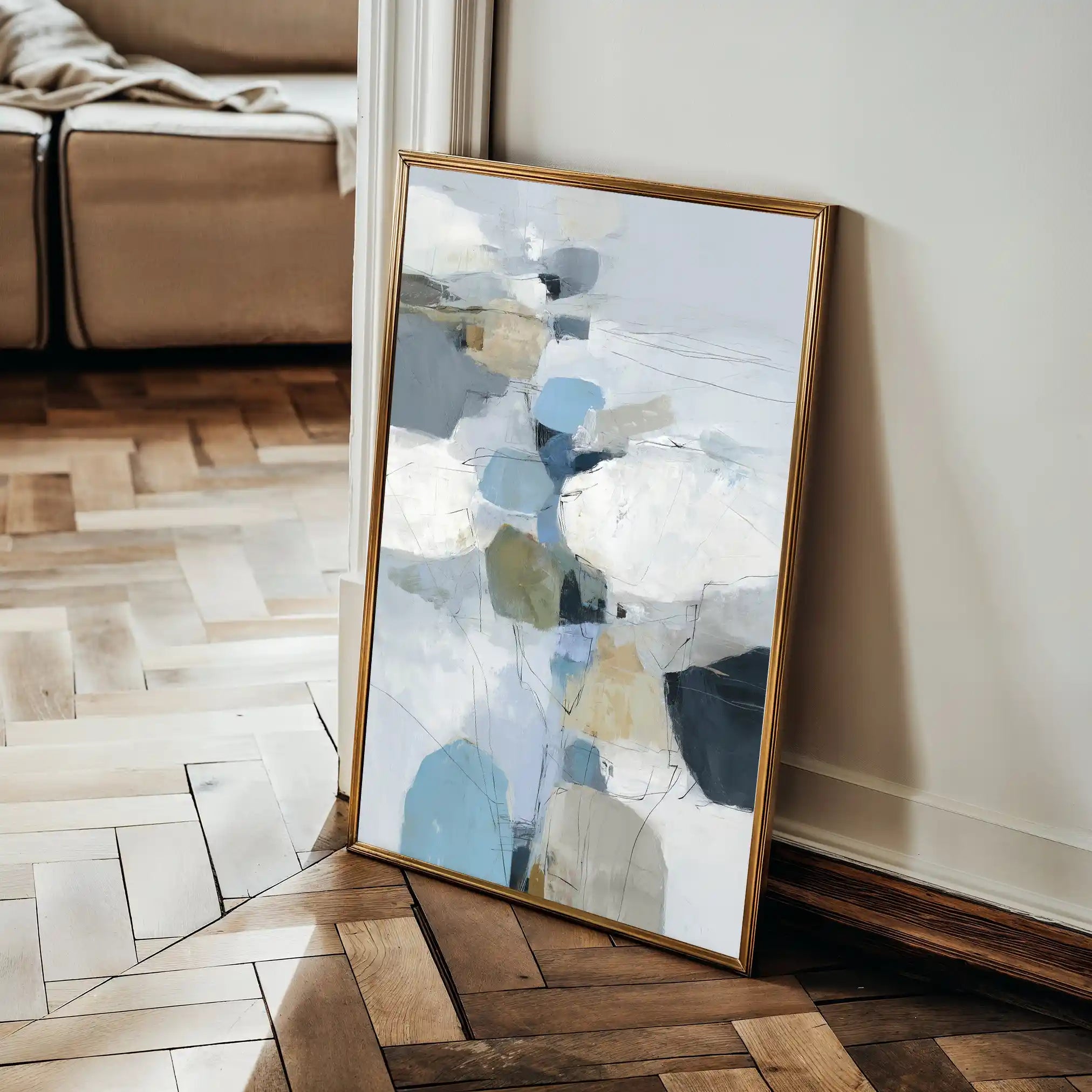Abstract 1749 Canvas Art 60 x 40 cm / Stretched on hidden frame