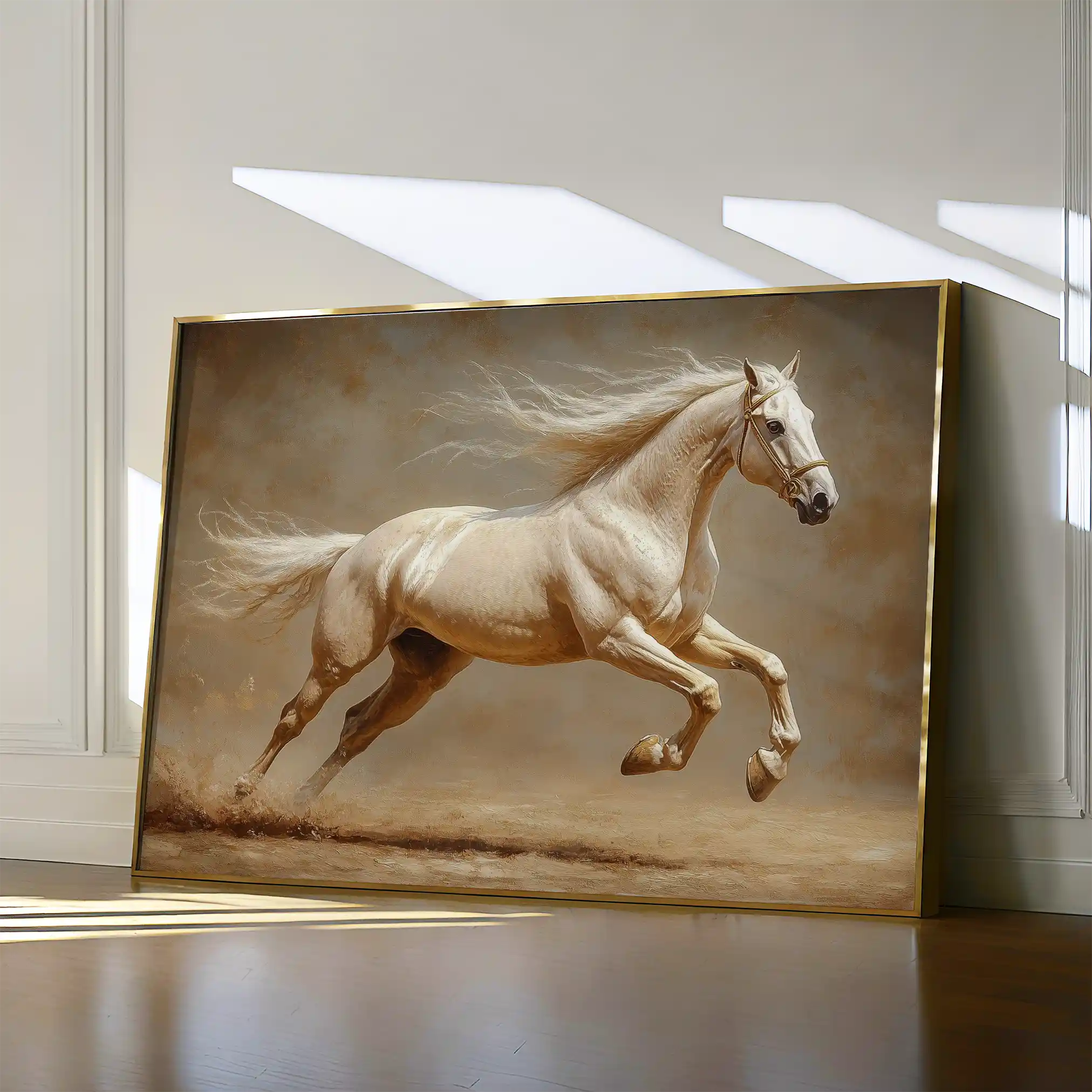 Horses 175 Canvas Art 90 x 60 cm / Stretched on hidden frame