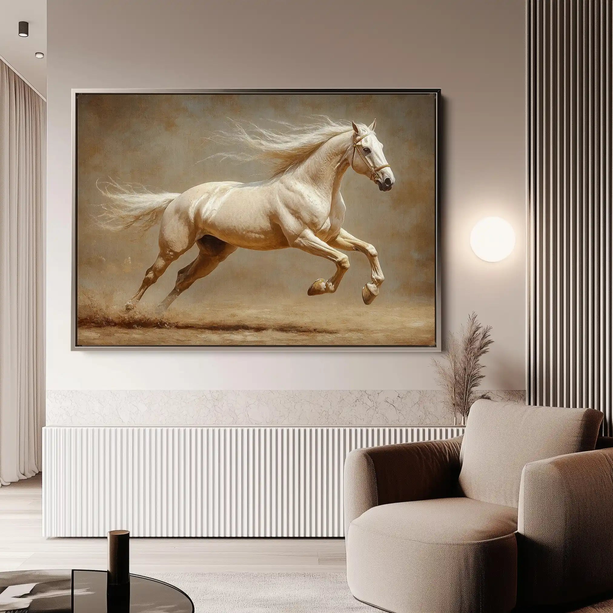 Horses 175 Canvas Art 90 x 60 cm / Stretched on hidden frame