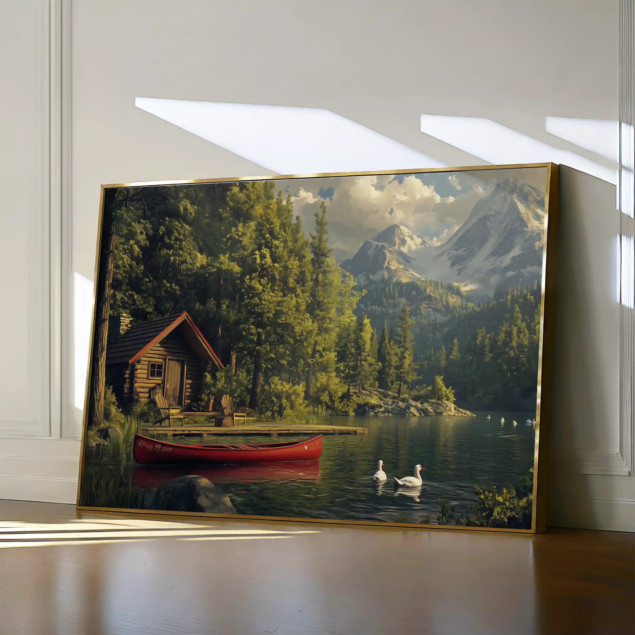 Landscape 175 Canvas Art 90 x 60 cm / Stretched on hidden frame