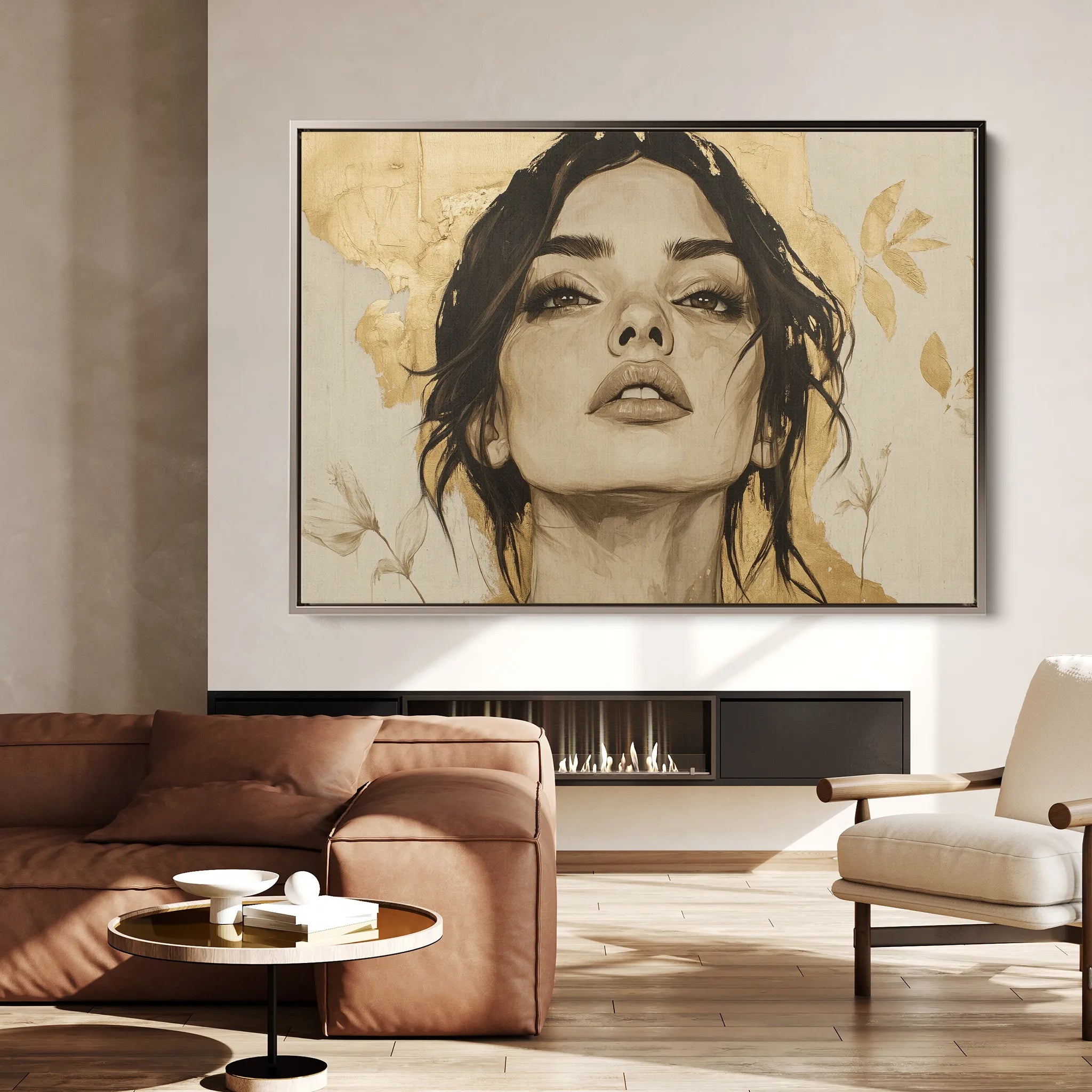Portrait Canvas Wall Art WAD175-P 90 x 60 cm / Stretched on hidden frame