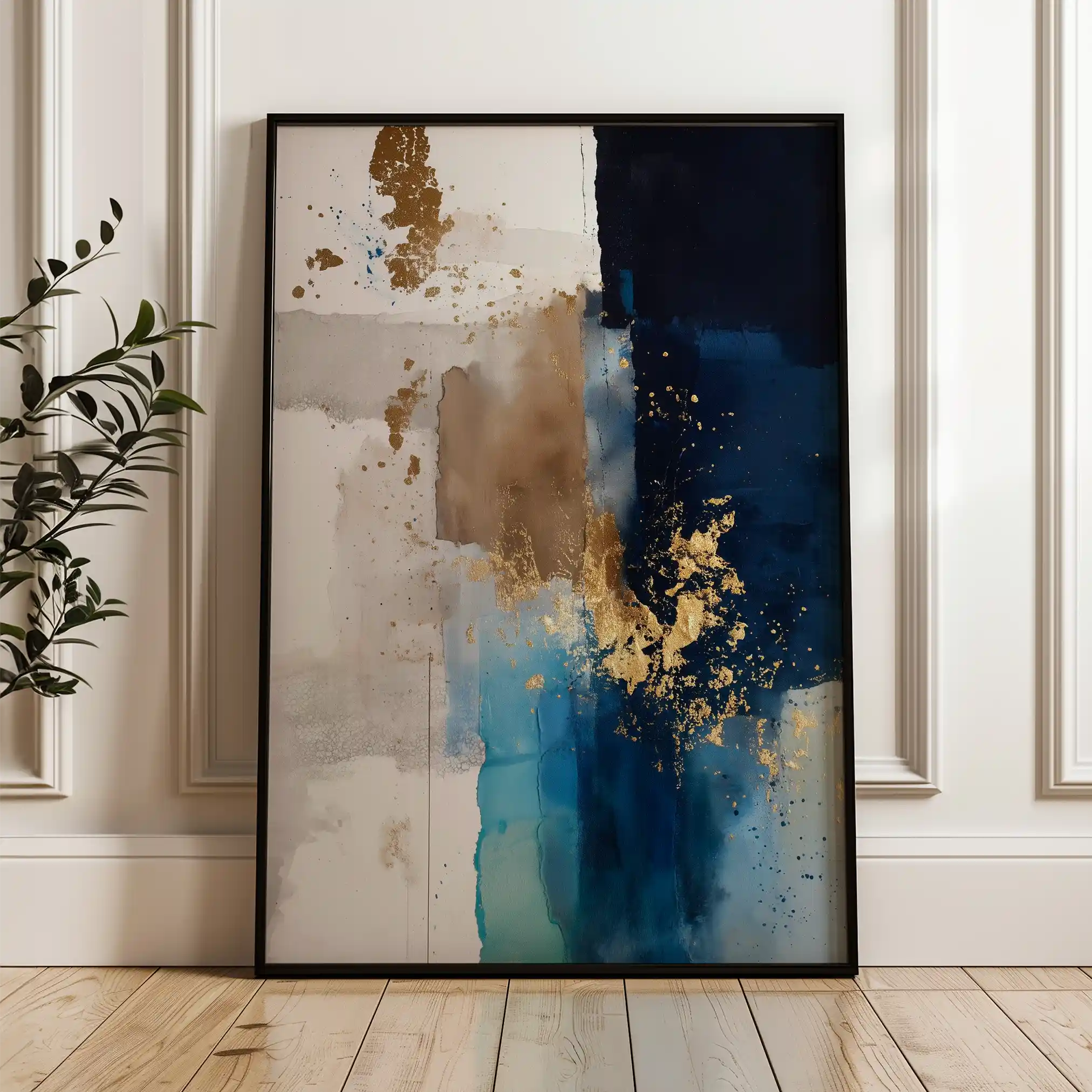 Abstract 1751 Canvas Art 60 x 40 cm / Stretched on hidden frame