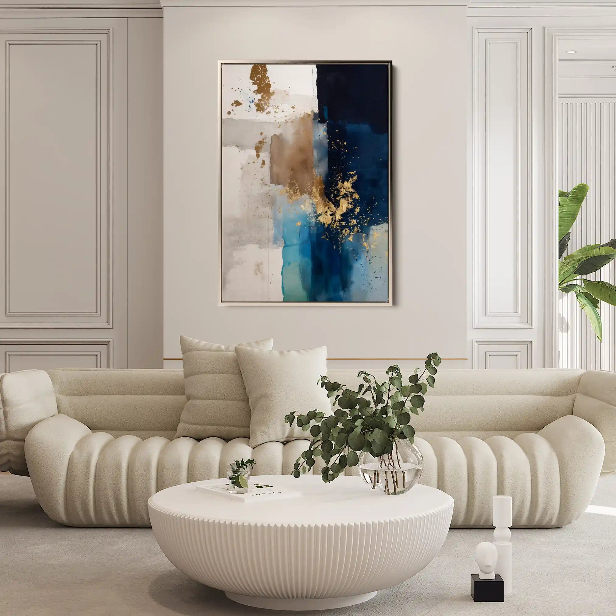 Abstract 1751 Canvas Art 60 x 40 cm / Stretched on hidden frame