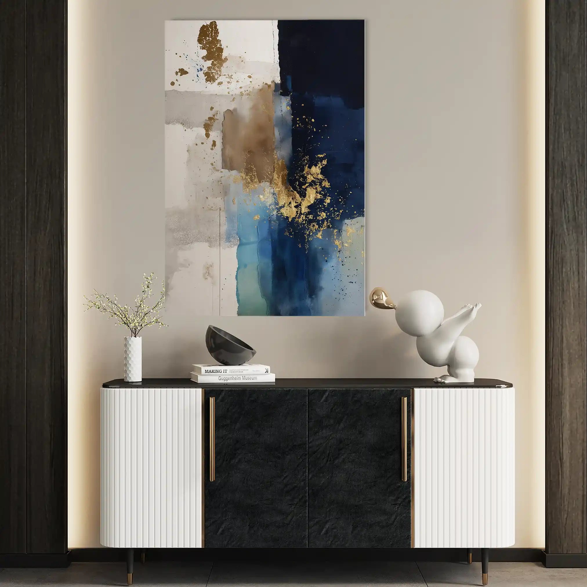 Abstract 1751 Canvas Art 60 x 40 cm / Stretched on hidden frame