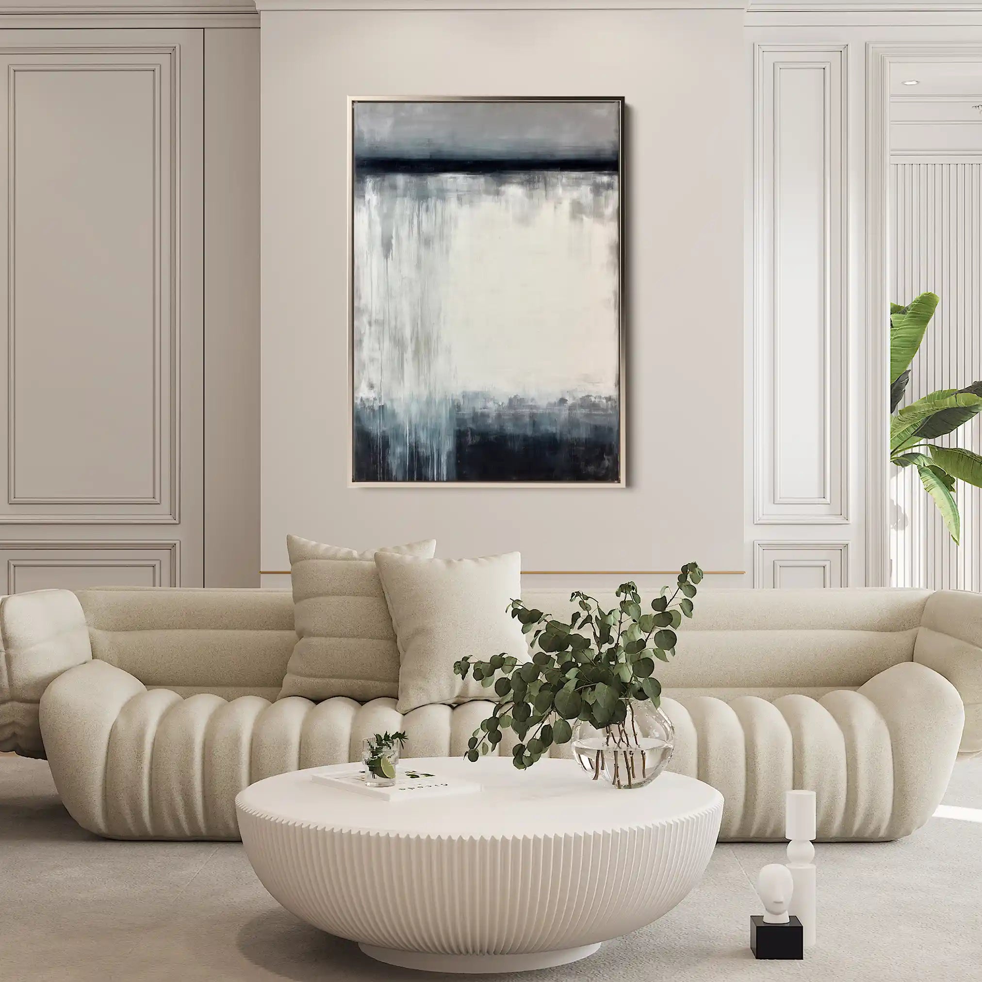 Abstract 1755 Canvas Art 60 x 40 cm / Stretched on hidden frame
