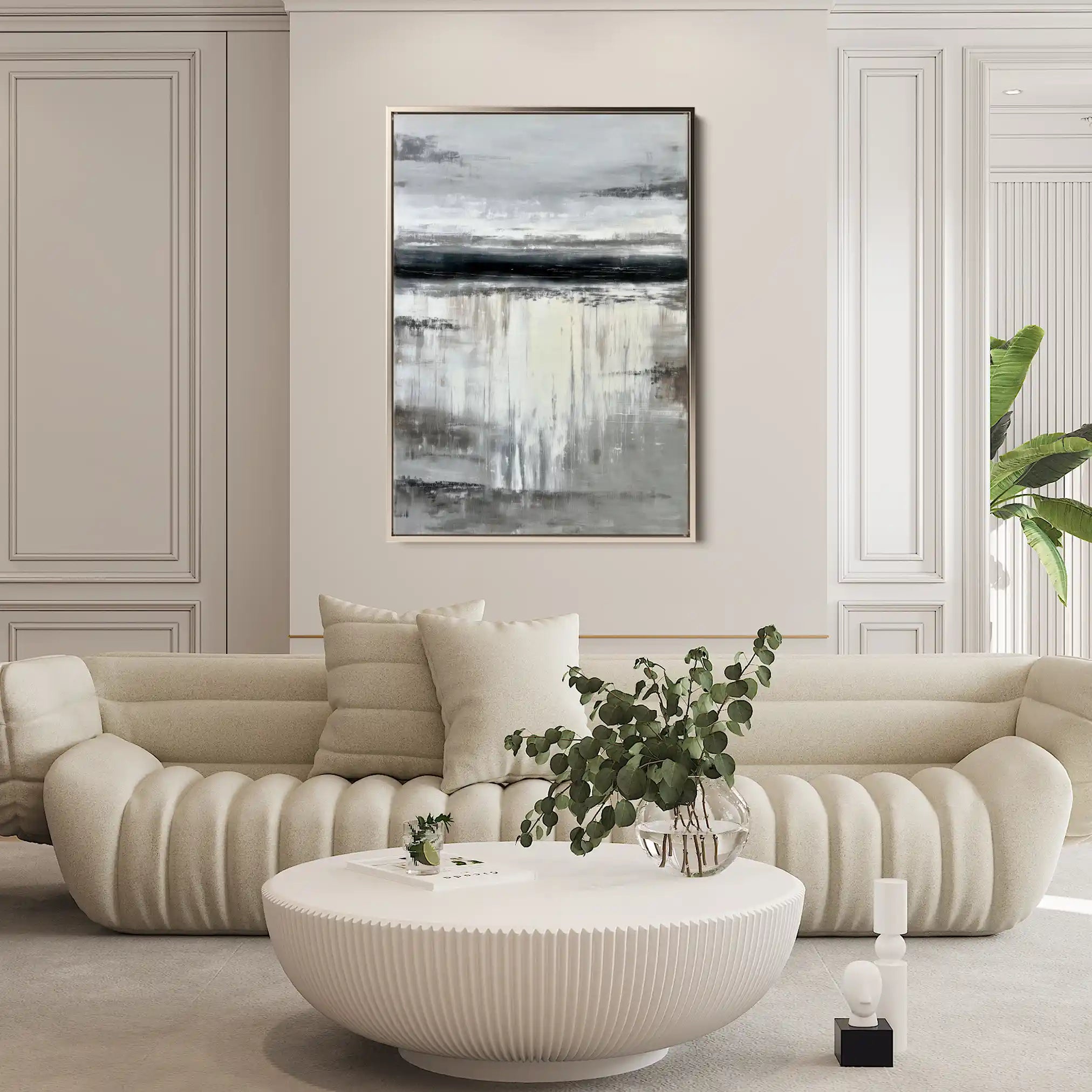 Abstract 1756 Canvas Art 60 x 40 cm / Stretched on hidden frame