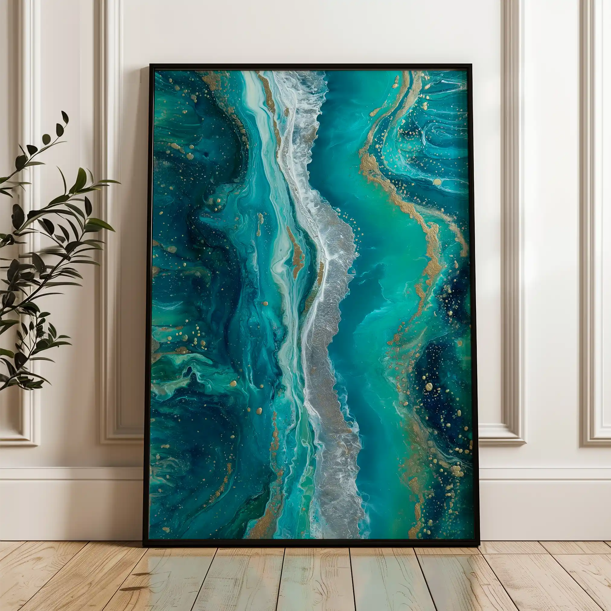 Abstract 1757 Canvas Art 60 x 40 cm / Stretched on hidden frame