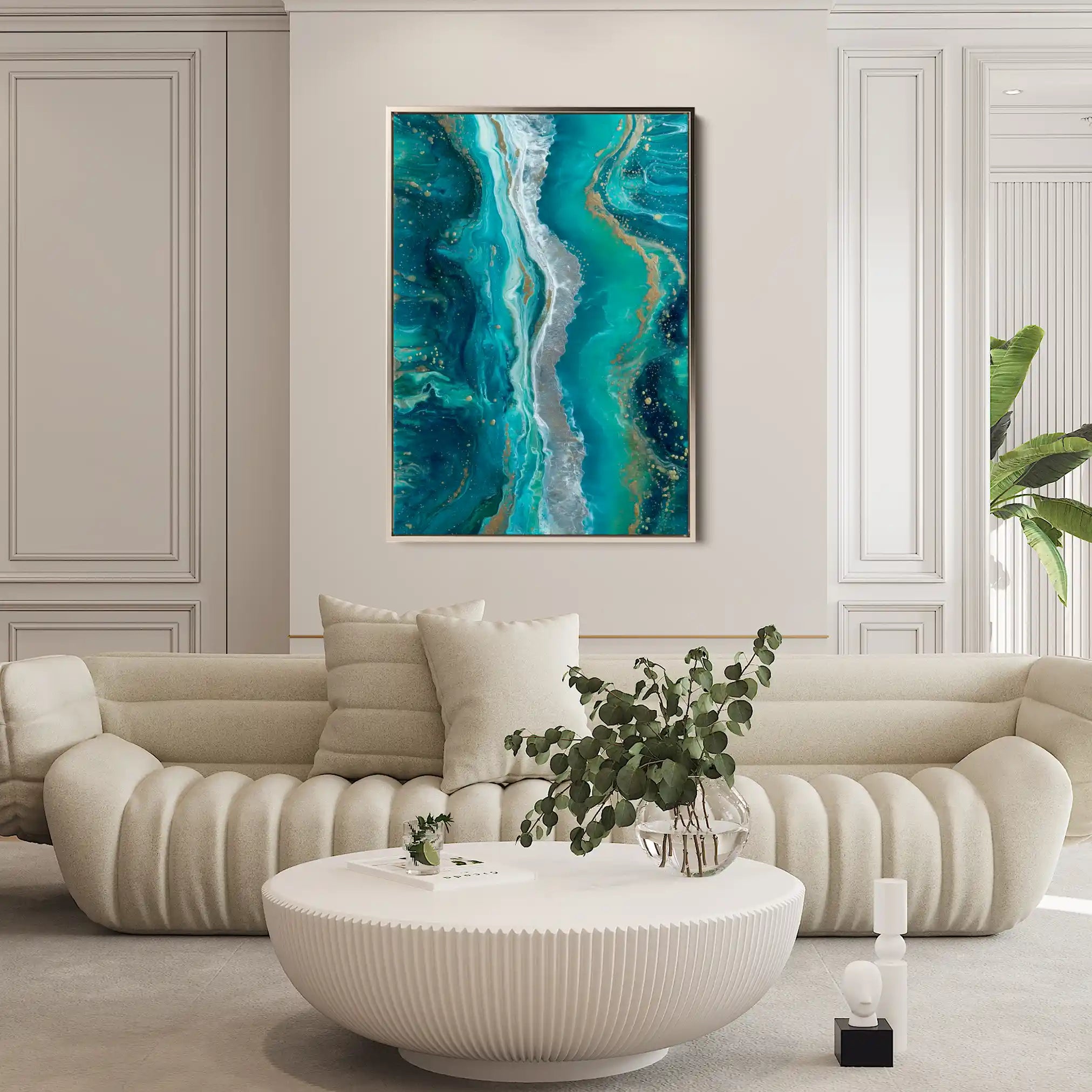 Abstract 1757 Canvas Art 60 x 40 cm / Stretched on hidden frame
