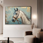 Horses 176 Canvas Art 90 x 60 cm / Stretched on hidden frame