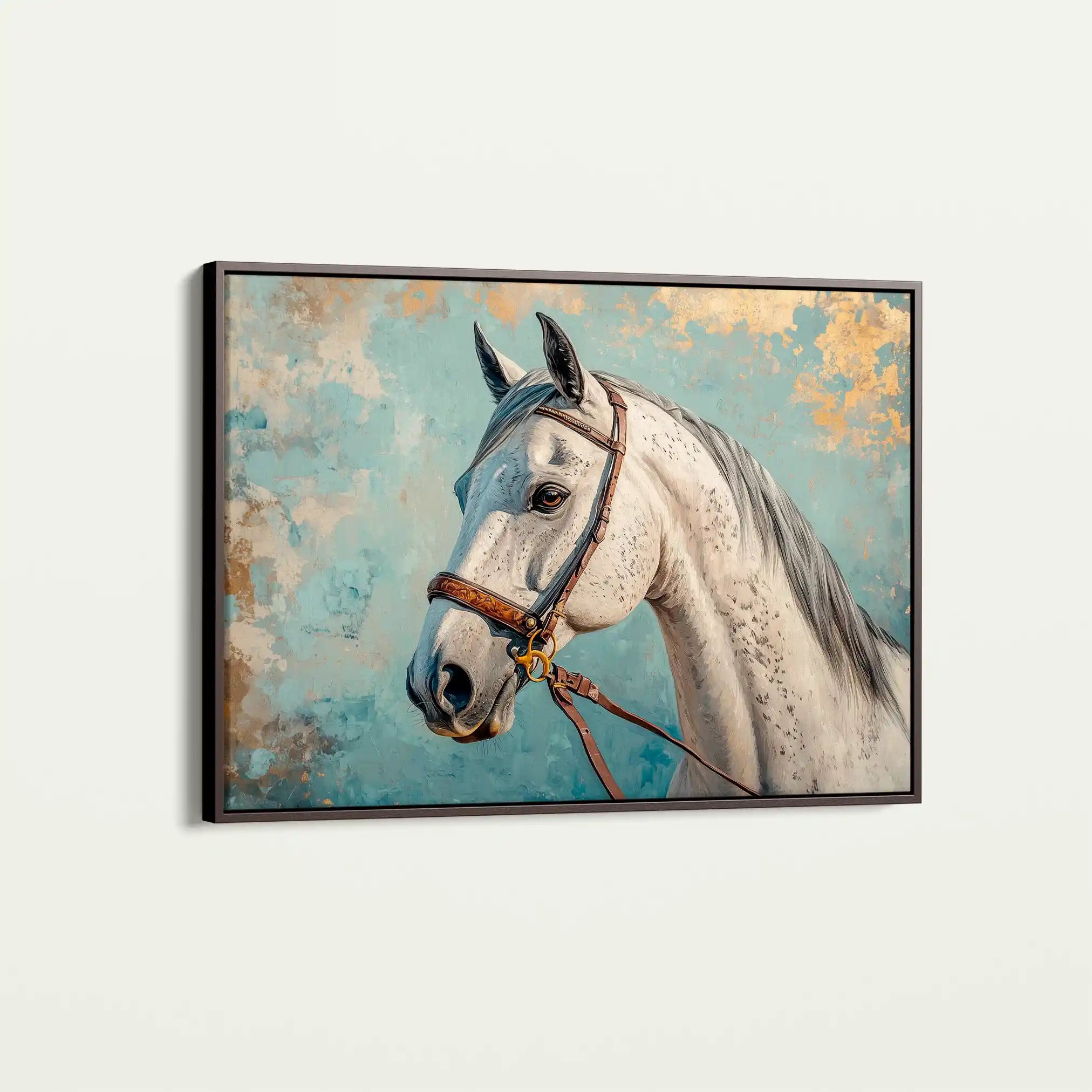 Horses 176 Canvas Art 90 x 60 cm / Stretched on hidden frame